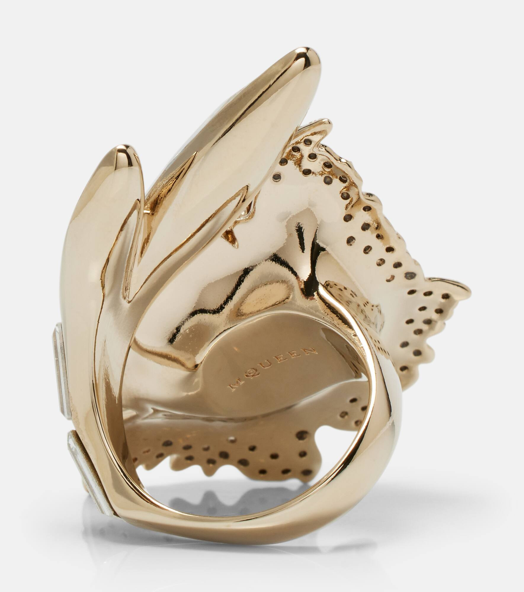Carnation crystal-embellished ring - 4
