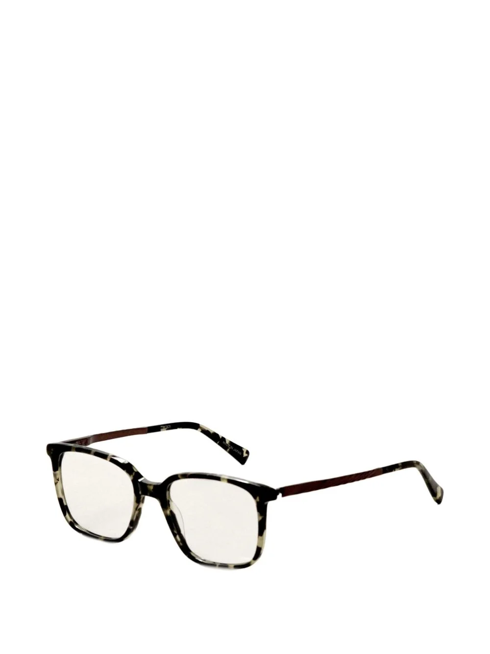square-frame tortoiseshell-effect glasses - 1