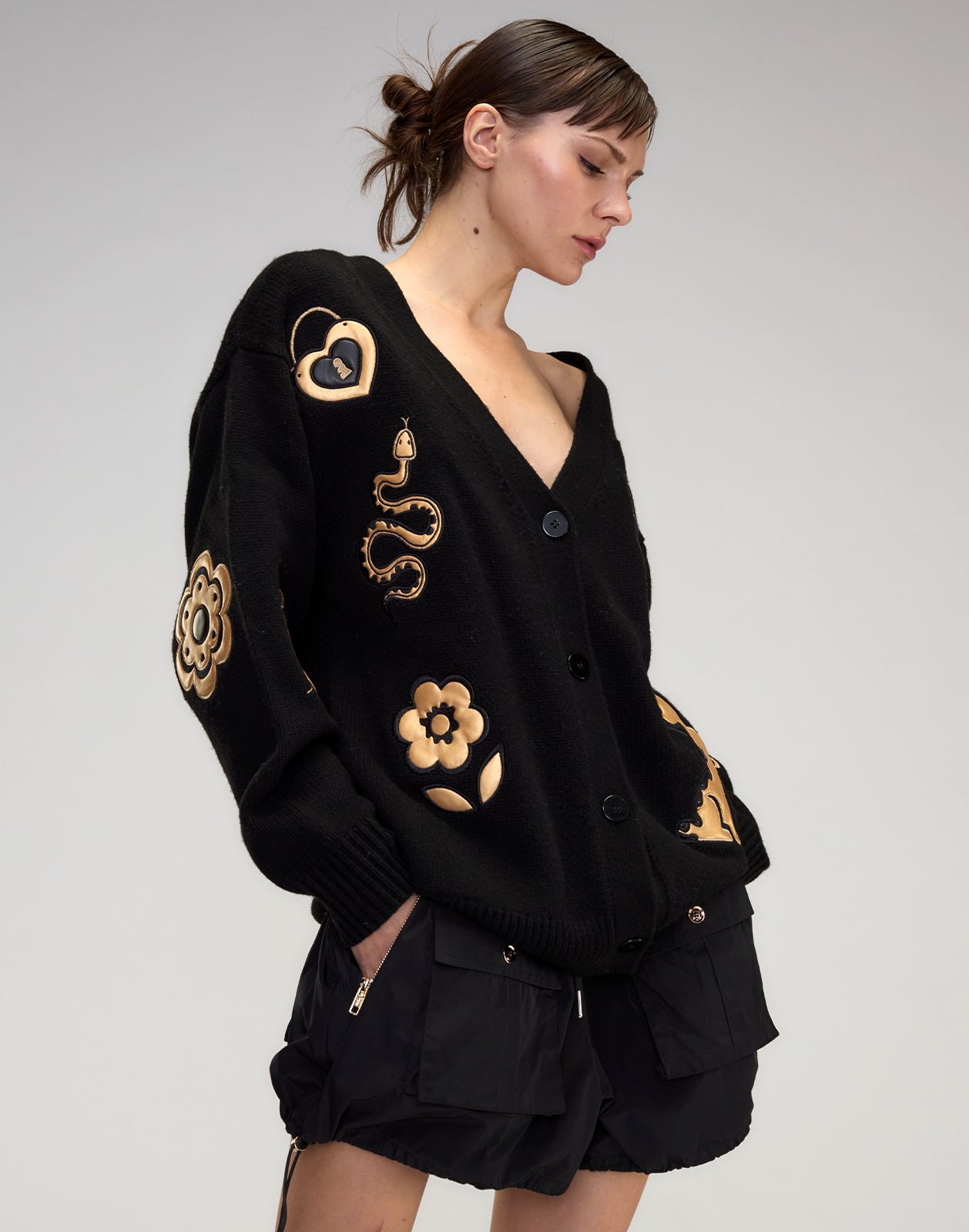 Playful Patchwork Cardigan - 4