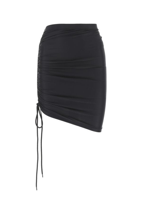 Balenciaga Woman Black Stretch Nylon Skirt - 1