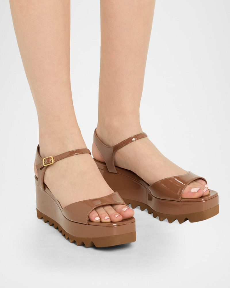 Stella McCartney 55mm Elyse Patent Platform Sandals outlook