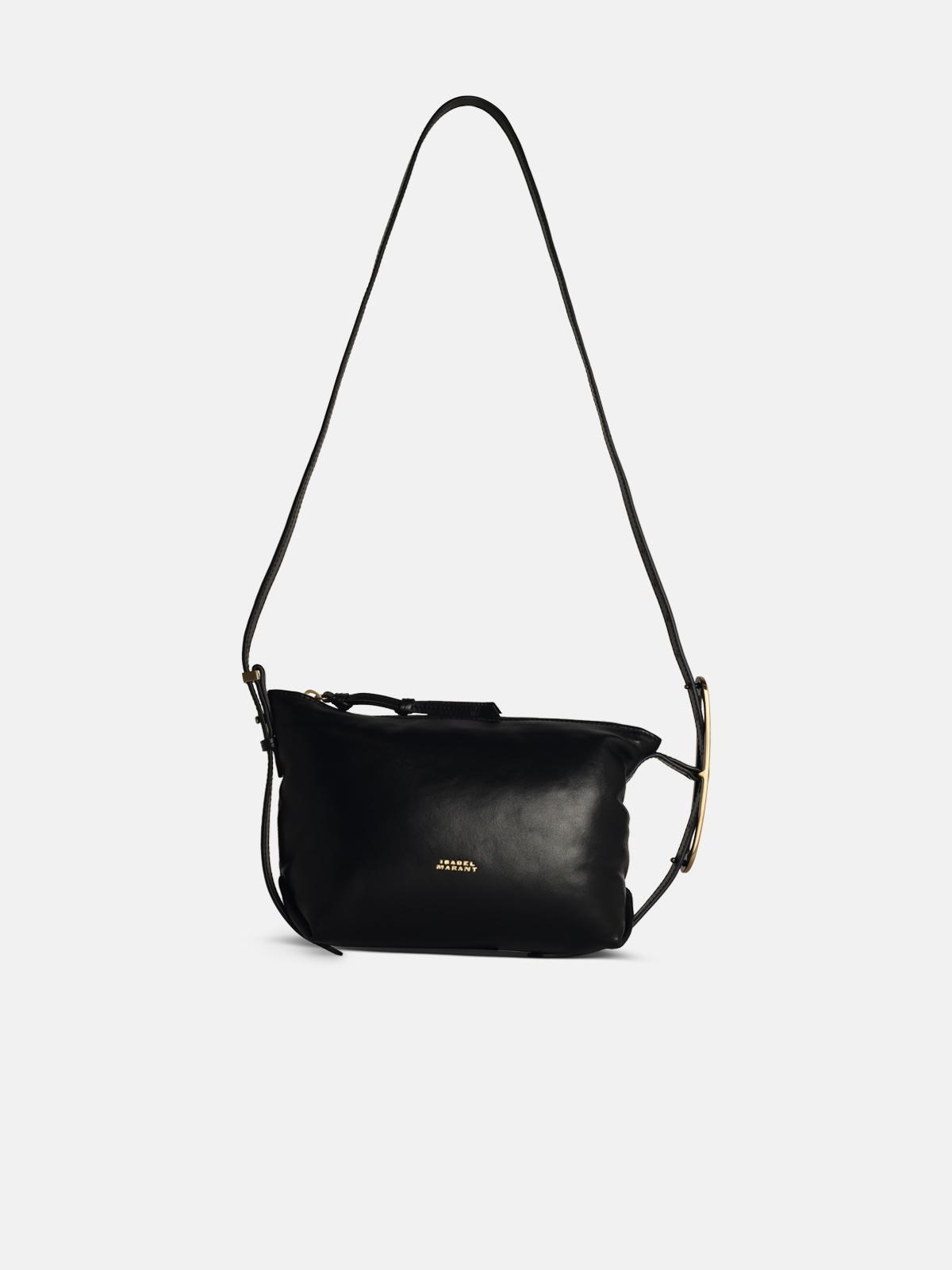 'LEYDEN' MINI BLACK LEATHER CROSSBODY BAG - 1