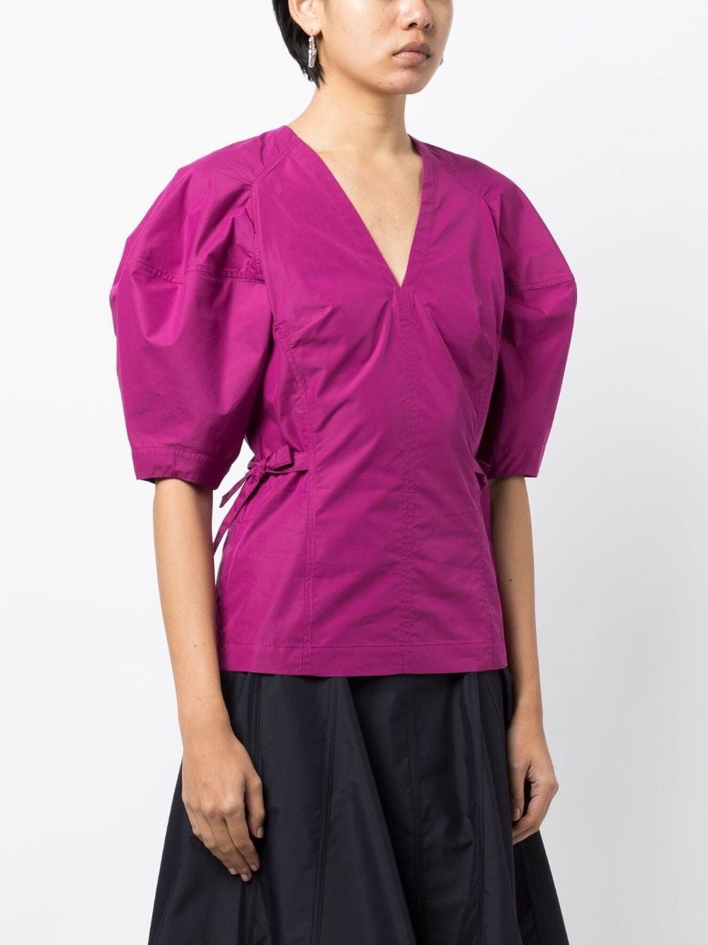 V-neck short-sleeve top - 3