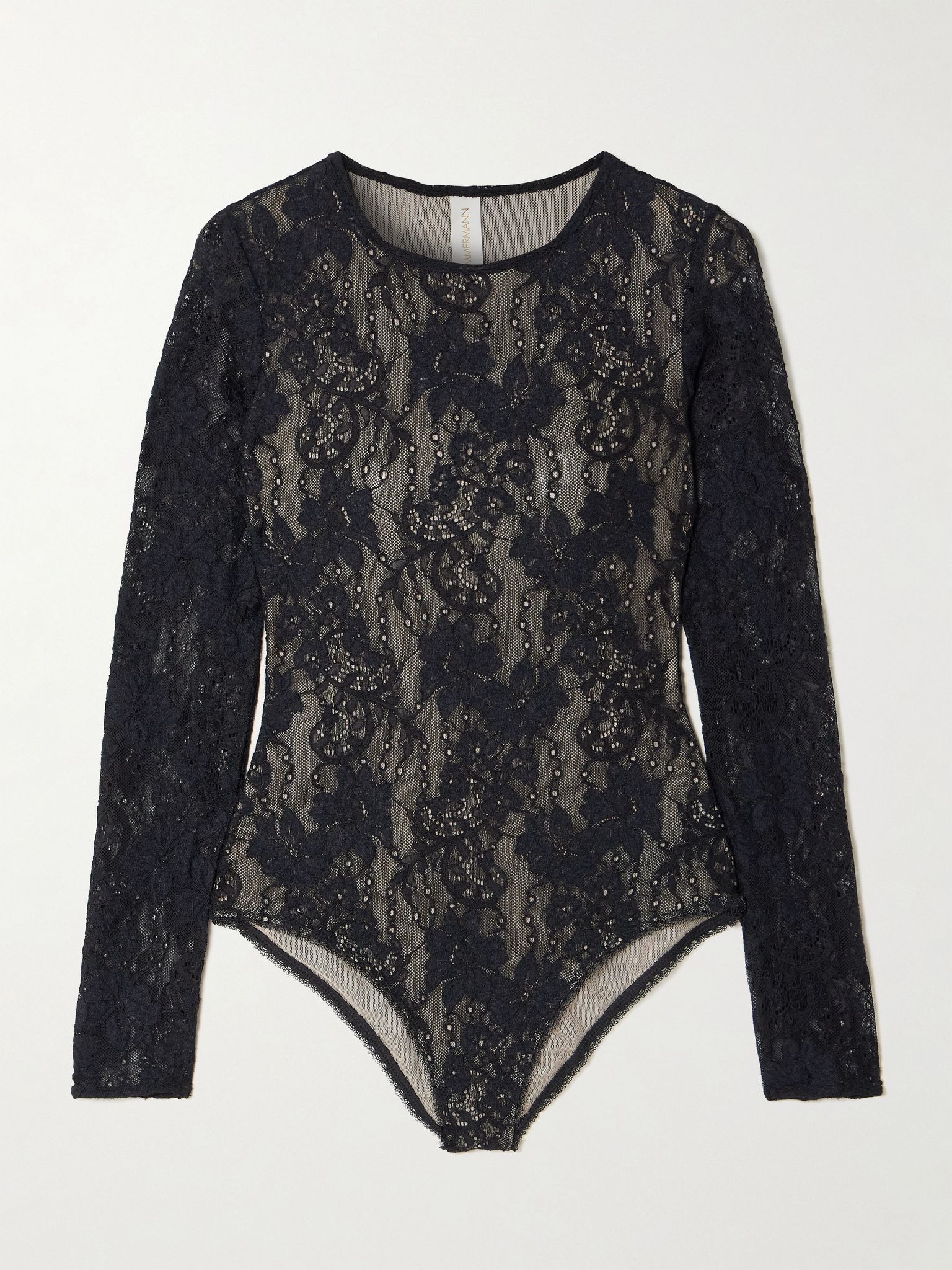 Lace bodysuit Black - 1