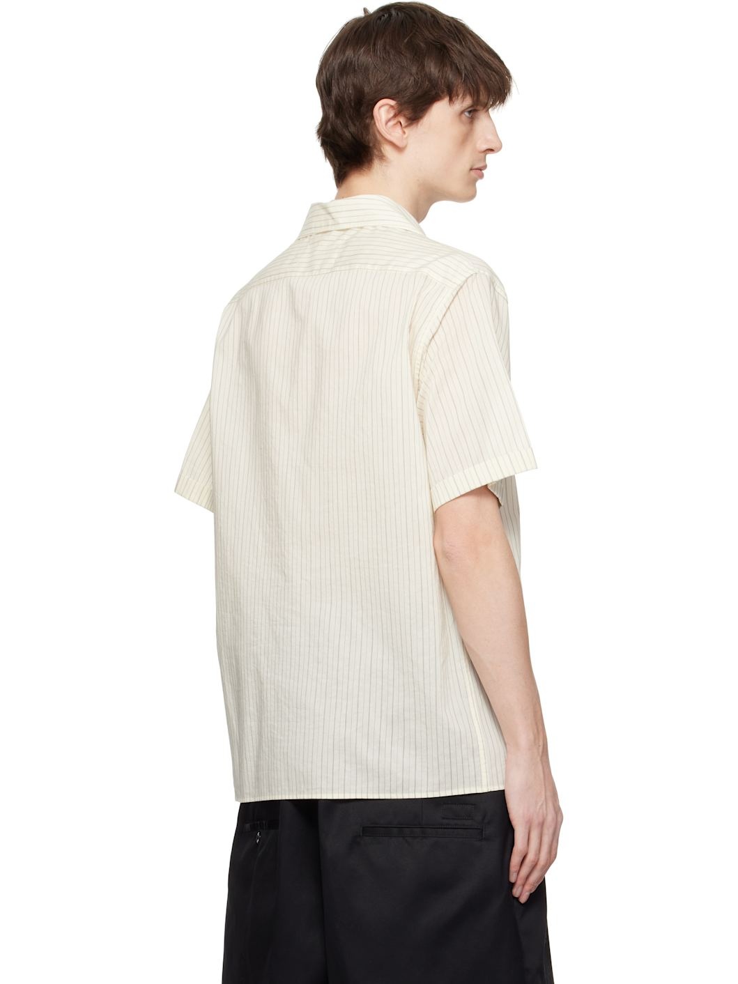 Beige Short-Sleeved Shirt - 3