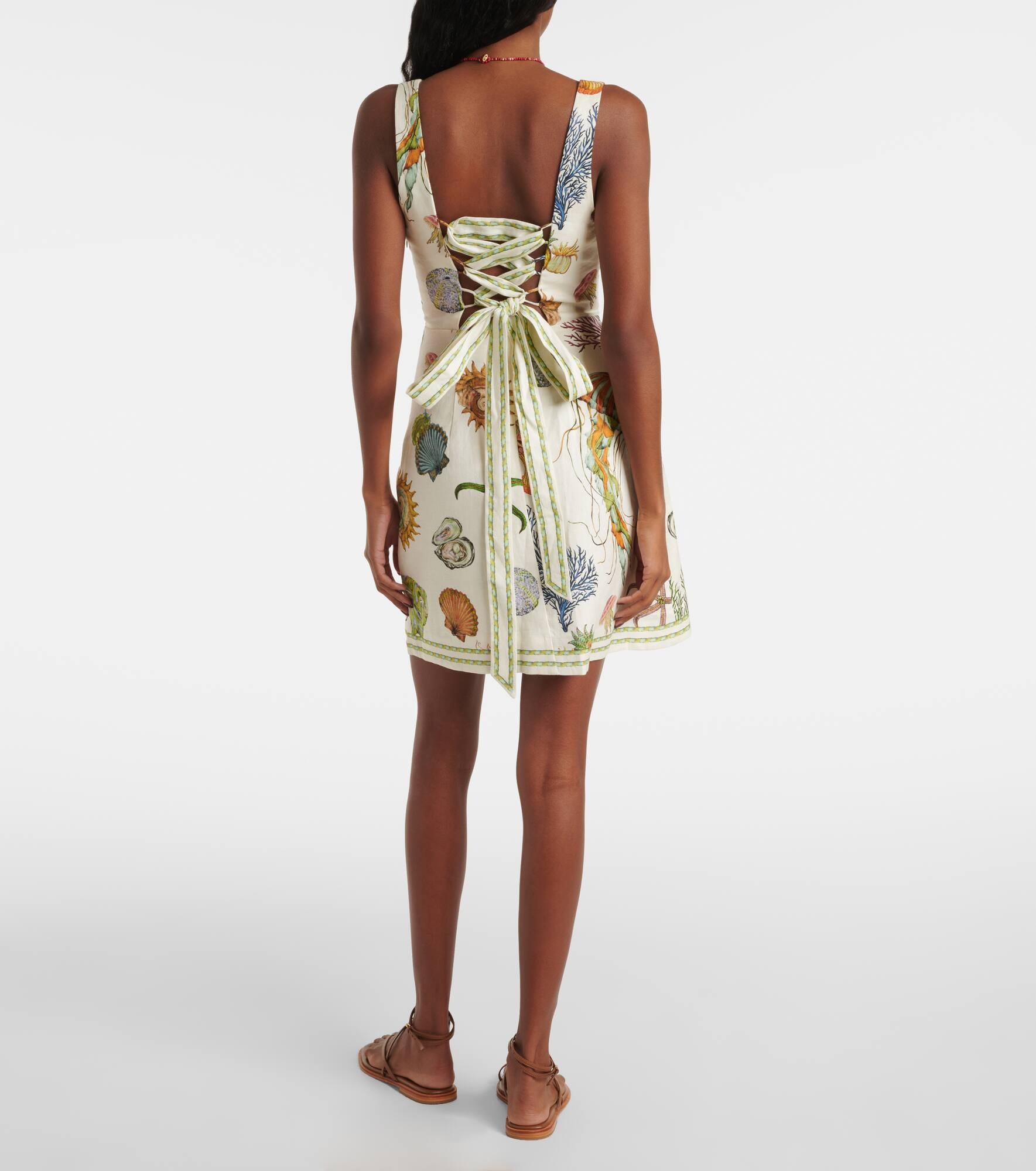 Sea linen minidress - 3