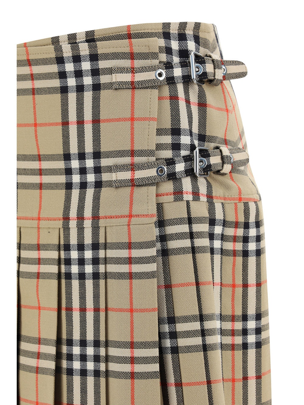 Wool skirt with iconic print - 3