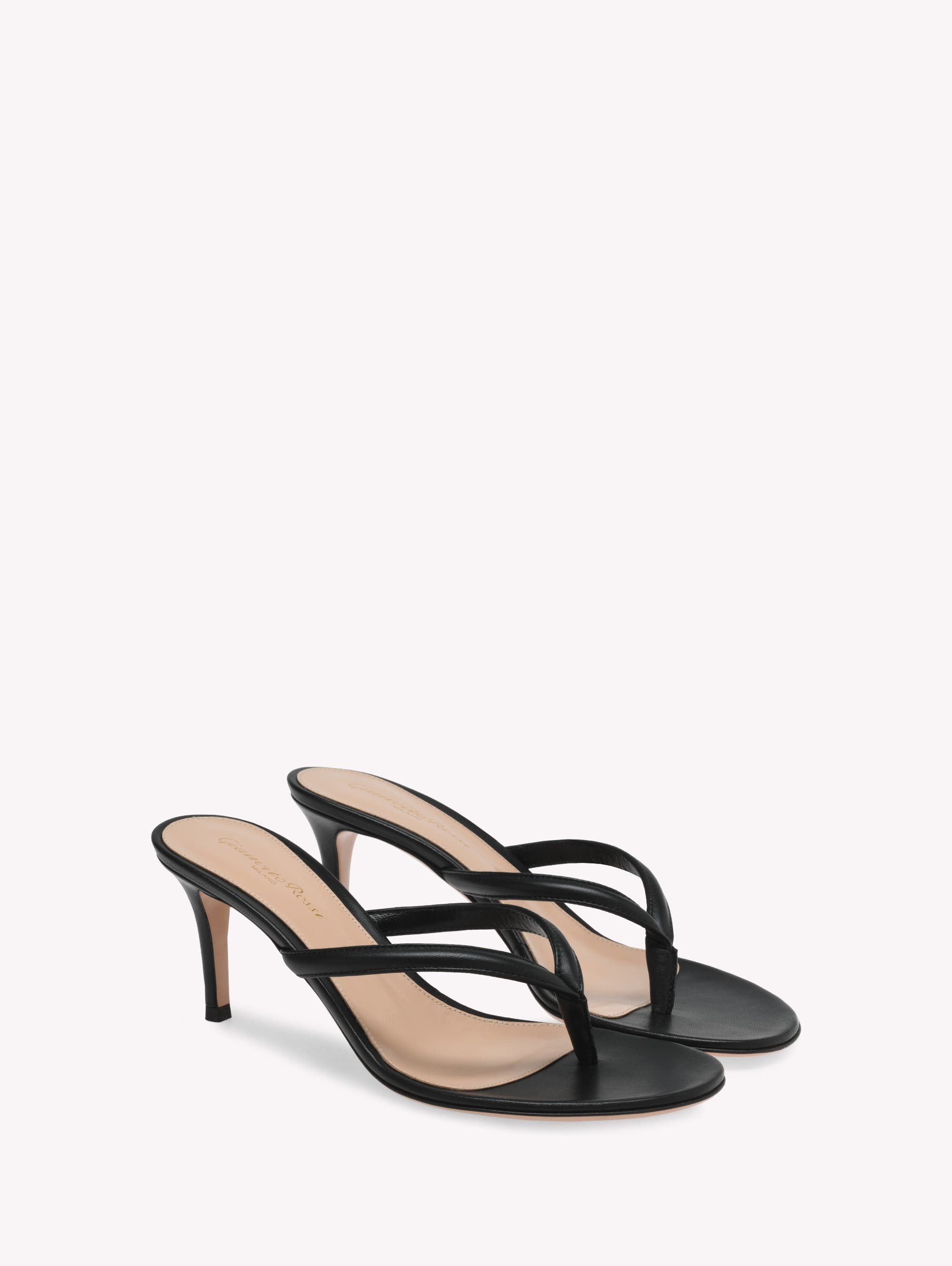 Gianvito Rossi Calypso Sandals in Black Nappa at Nordstrom - 2