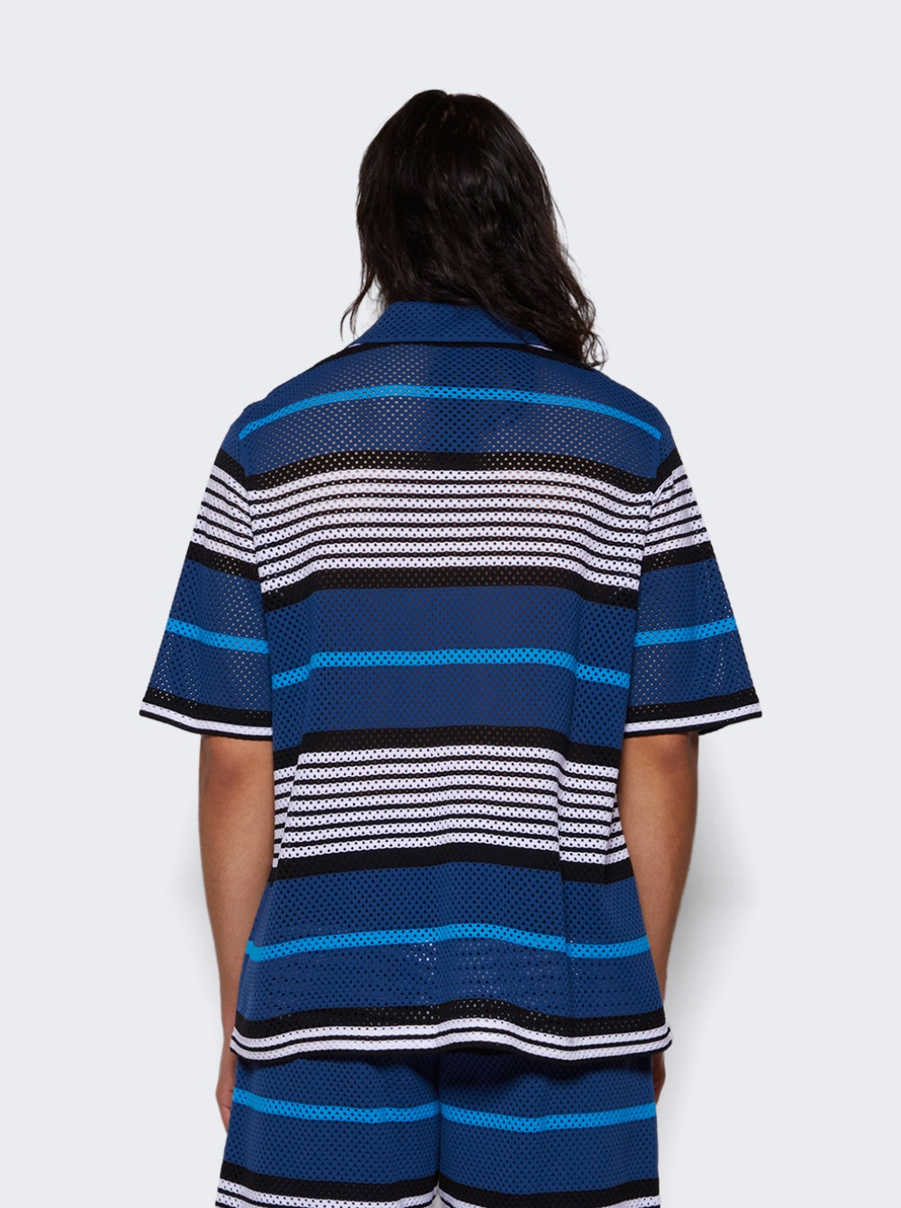 Knit V Neck Shirt Rich Navy - 5