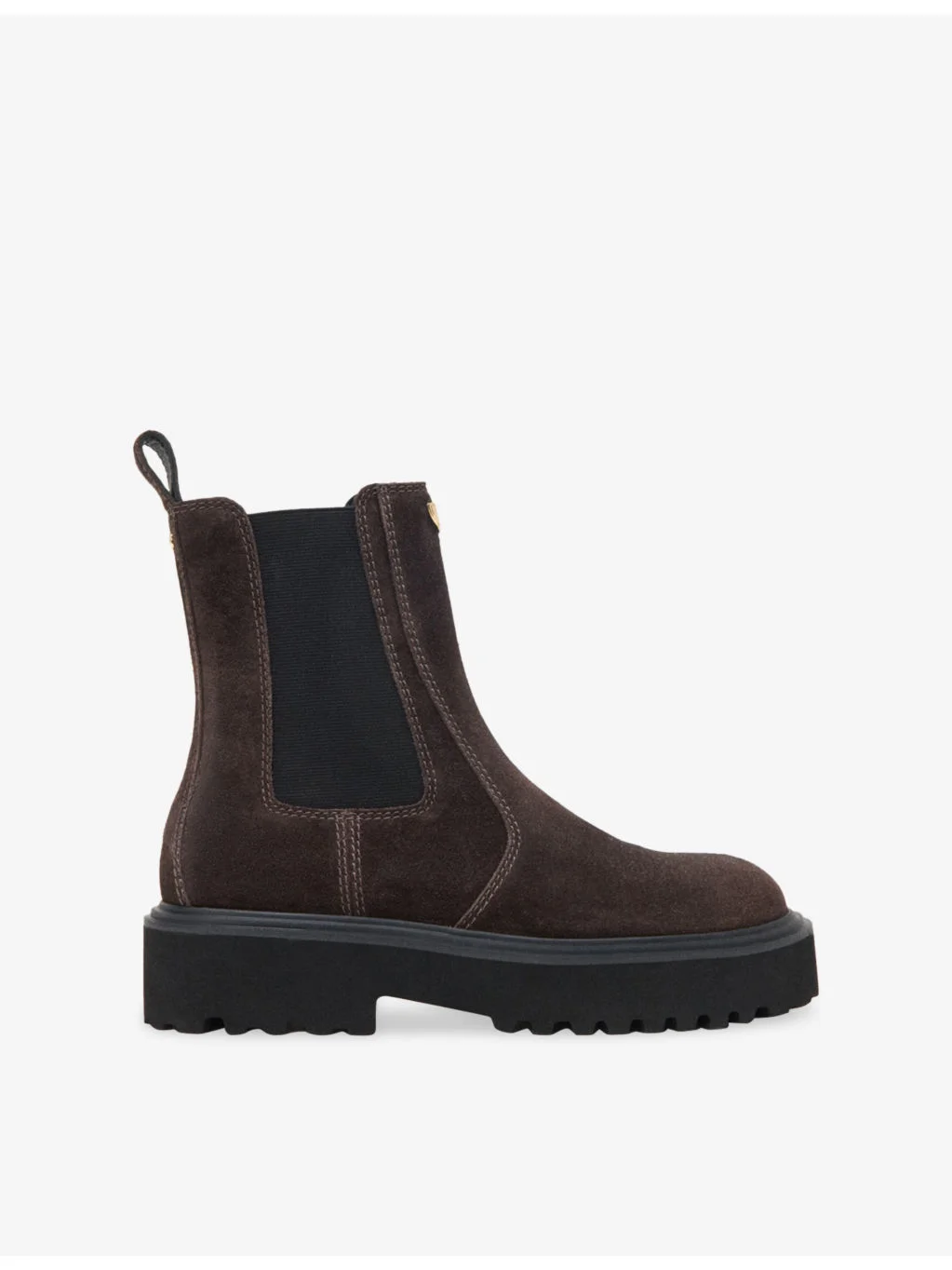 Brand-Plaque Suede Chelsea Boots - 1