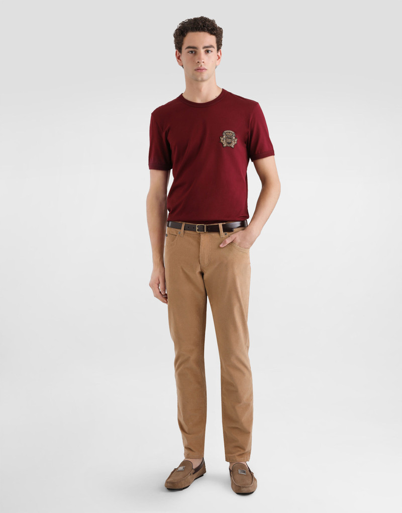 Dolce & Gabbana Cotton and cashmere regular trousers outlook