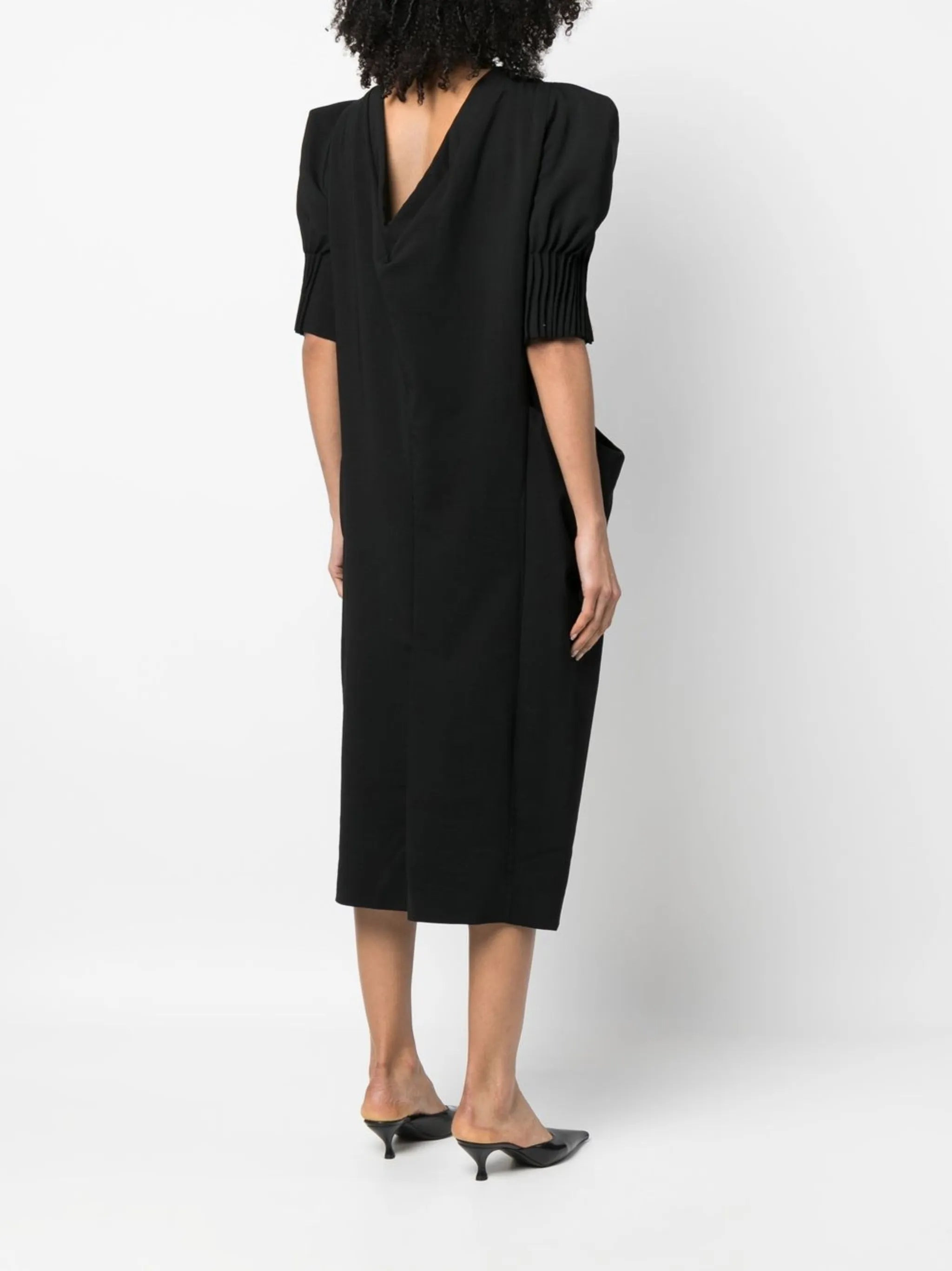 Bite Studios Short-sleeve Wool Midi Dress - 4