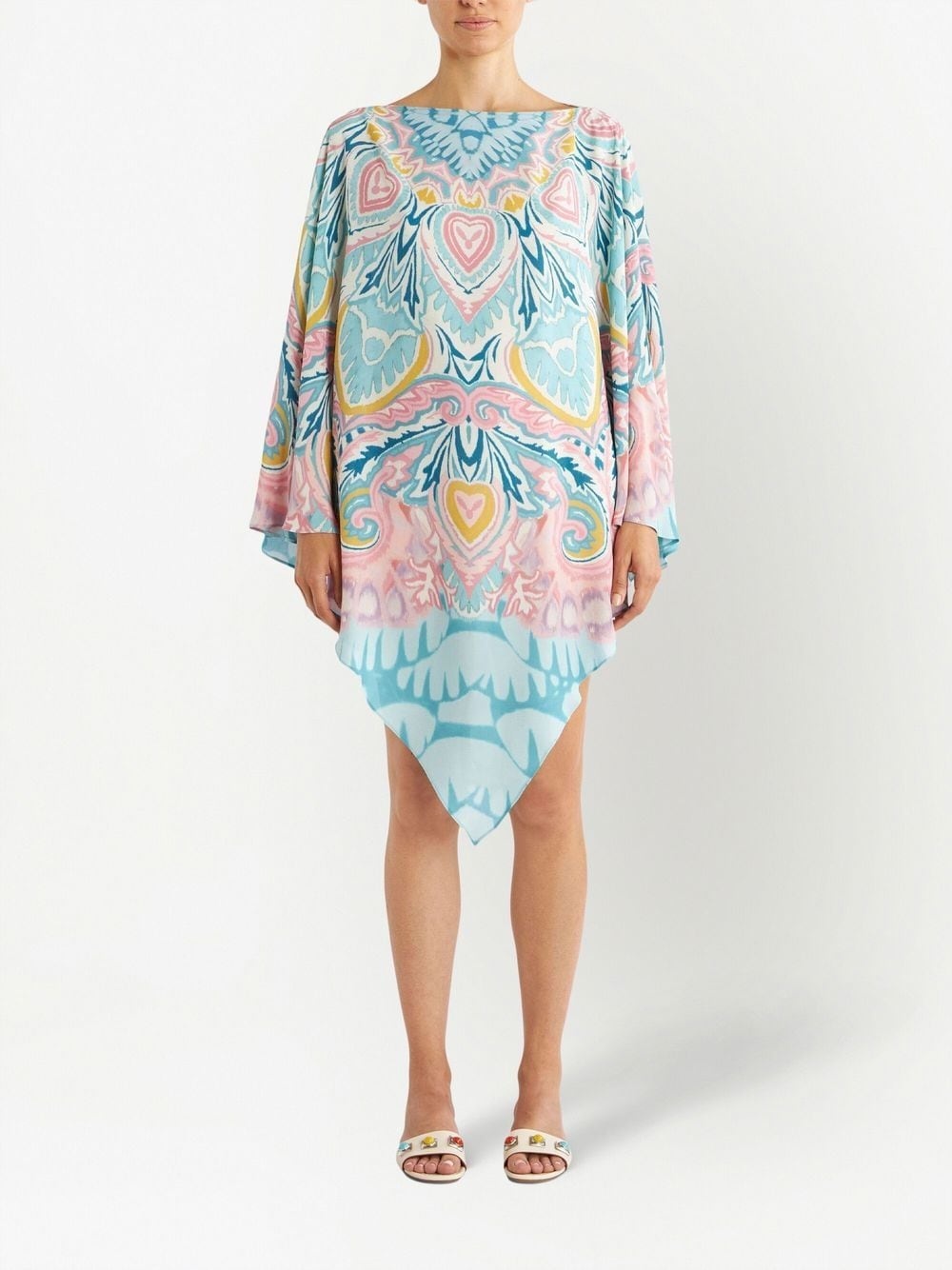 abstract-pattern print kaftan - 2