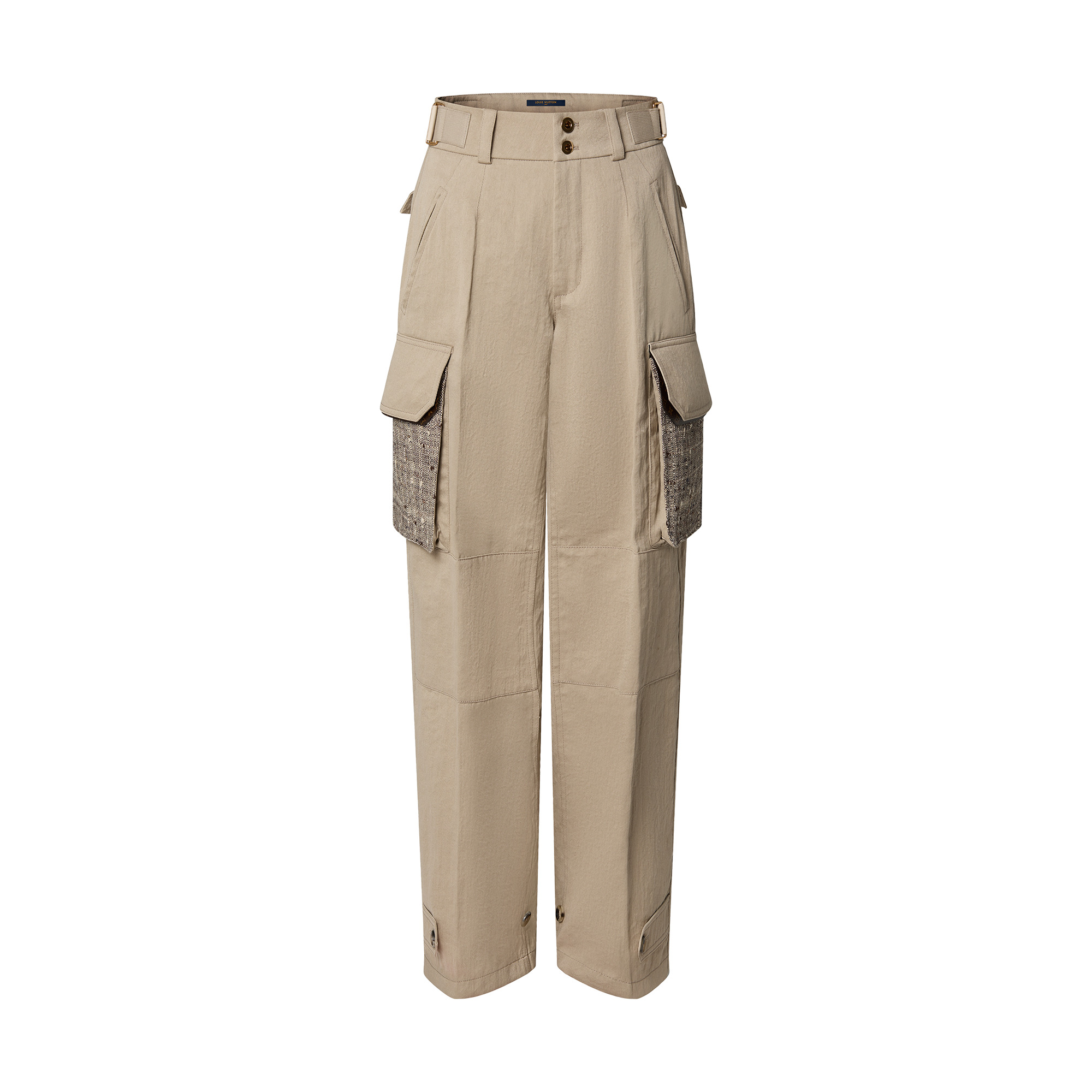 Cotton-Linen Cargo Pants - 1