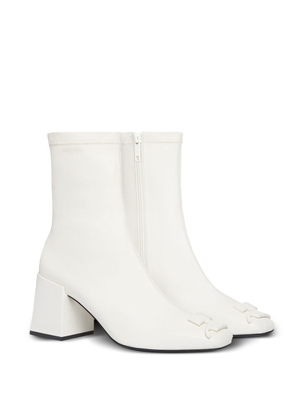 70mm block-heel ankle boots - 2