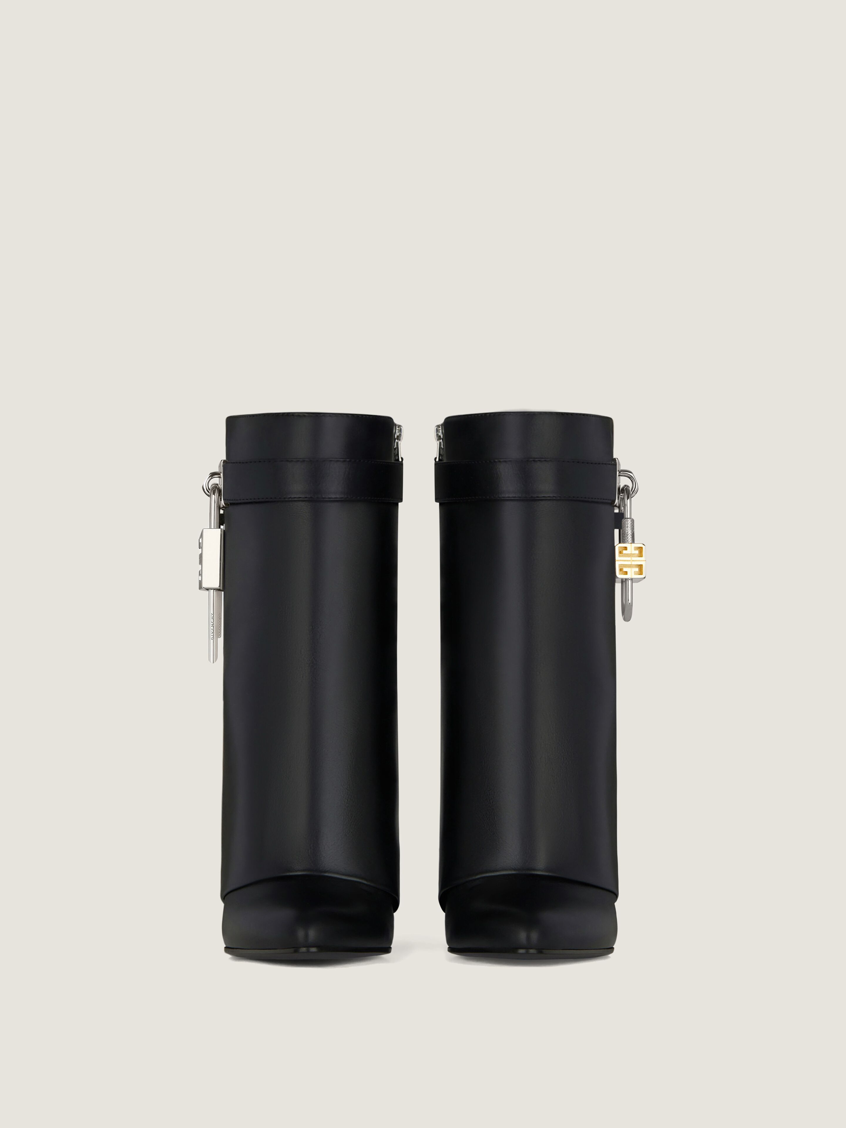 SHARK LOCK ANKLE BOOTS IN LEATHER - 3
