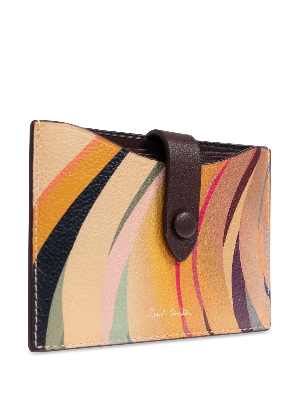Dusky Swirl-print card holder - 3