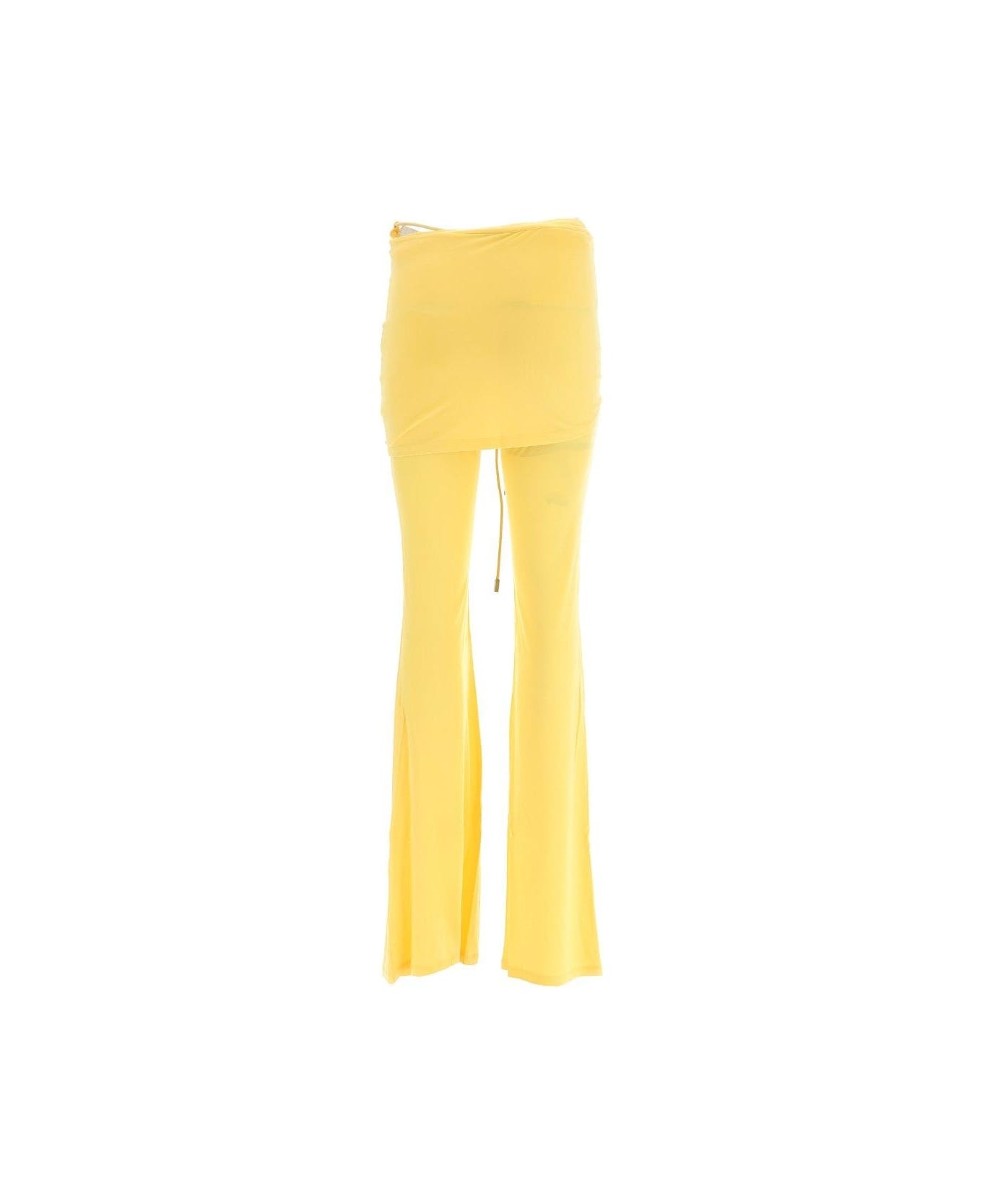 Draped Skirt Pants - 2