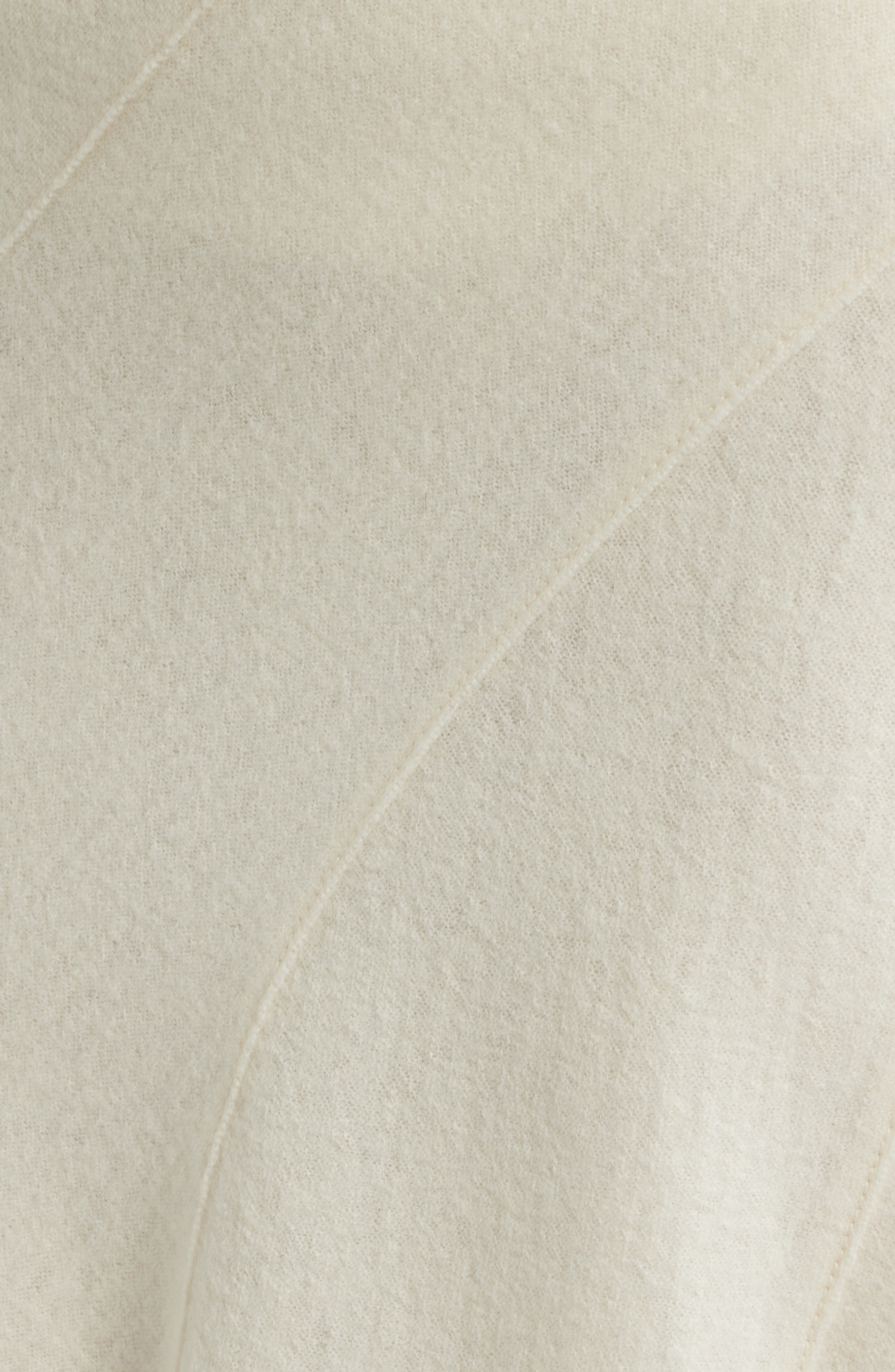 BOSS Vicena Maxi Woven Boiled Wool Skirt in Soft Cream at Nordstrom - 6