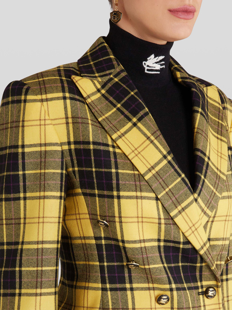 DOUBLE-BREASTED CHECK JACKET 2