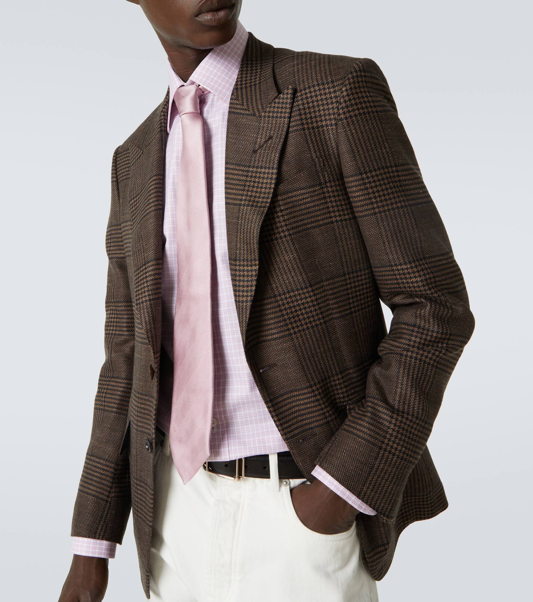 Checked cotton poplin shirt - 5