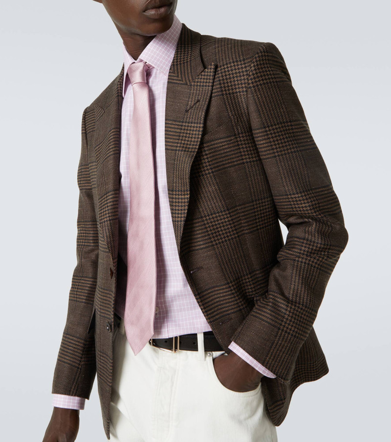 Checked cotton poplin shirt 5