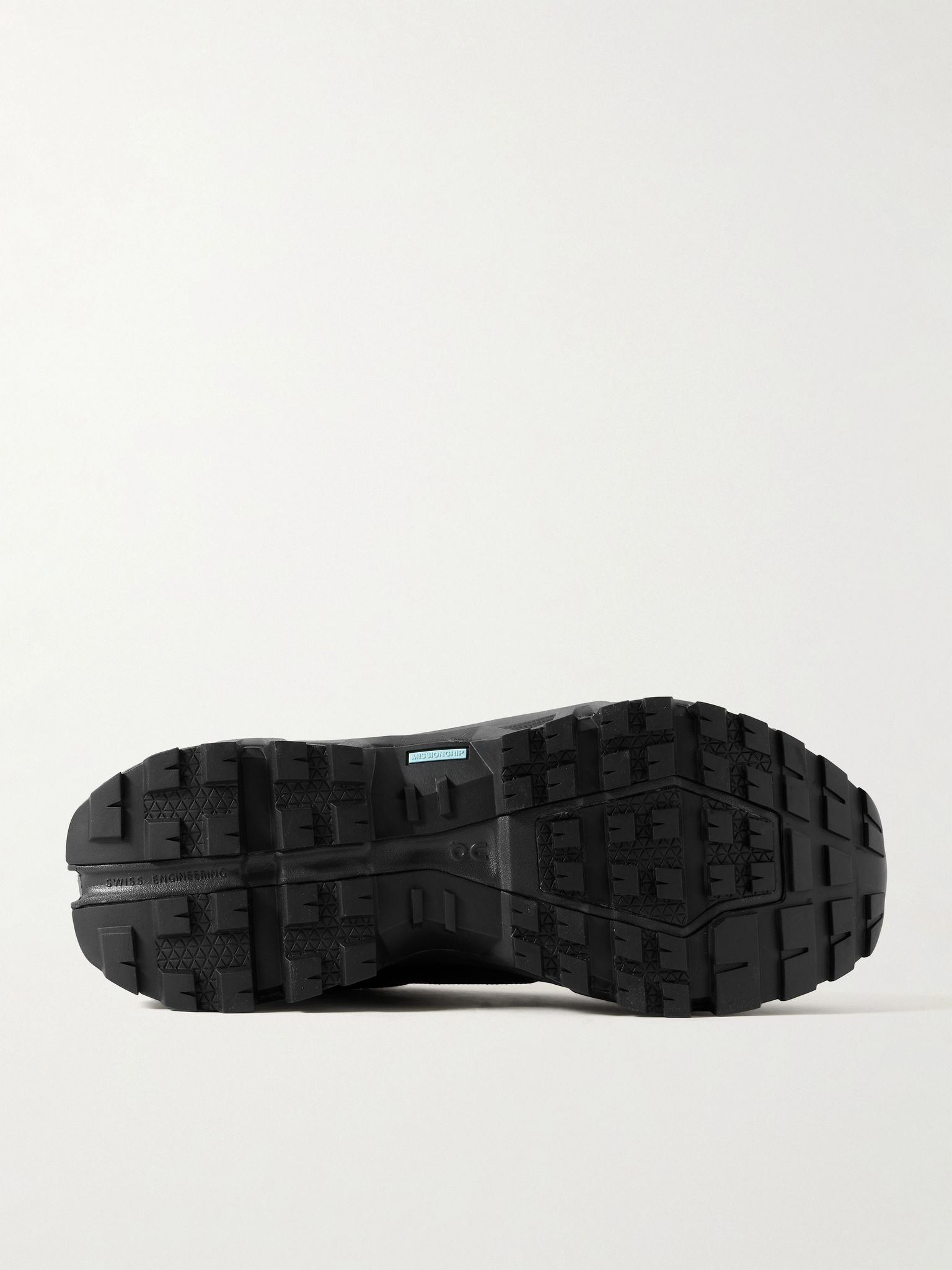 Cloudrock Rubber-Trimmed Mesh Trail Sneakers Black - 3
