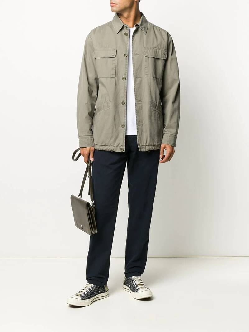 Aspesi straight-leg cotton trousers outlook