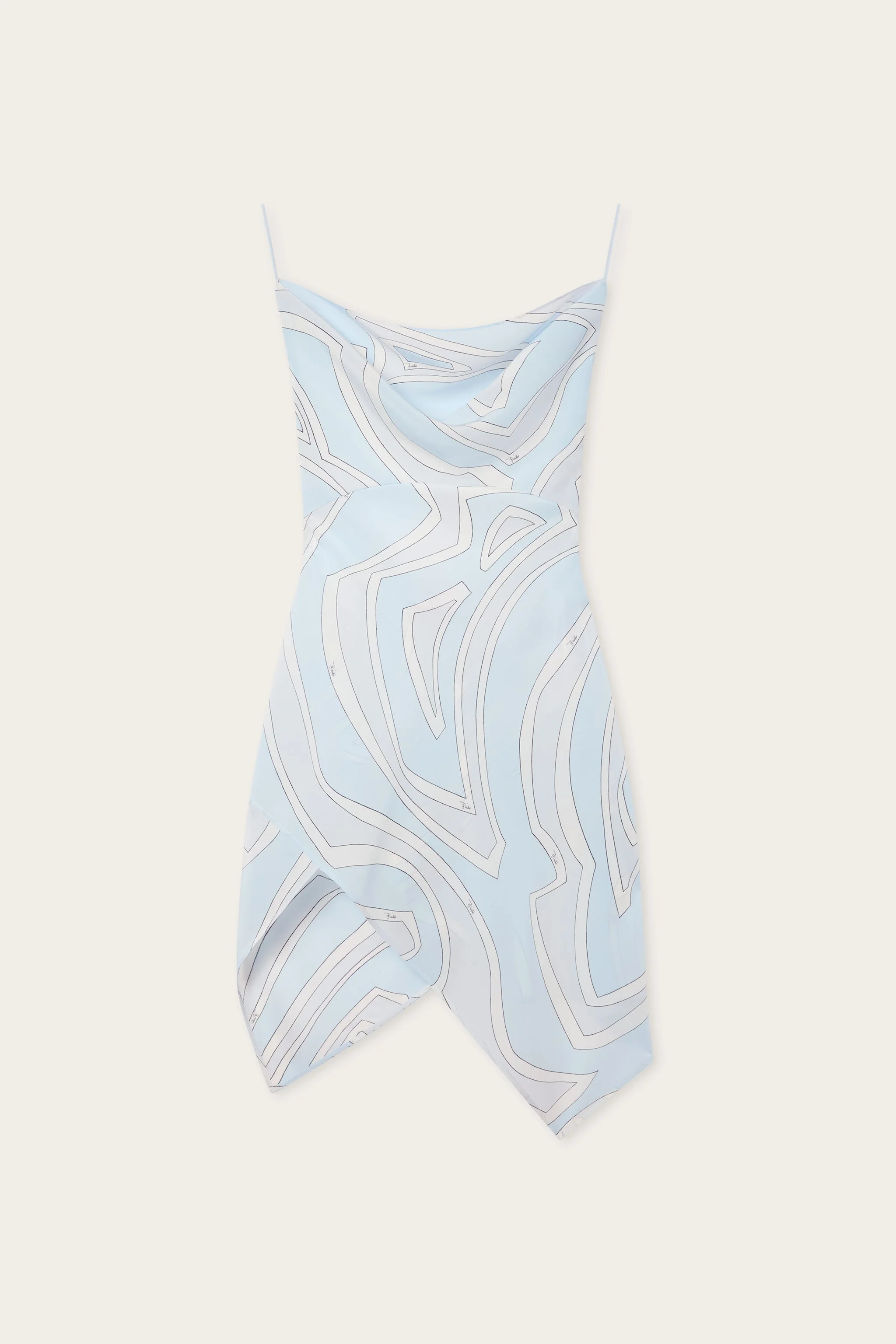 LABIRINTO PRINT CRÊPE DE CHINE DRESS - 1