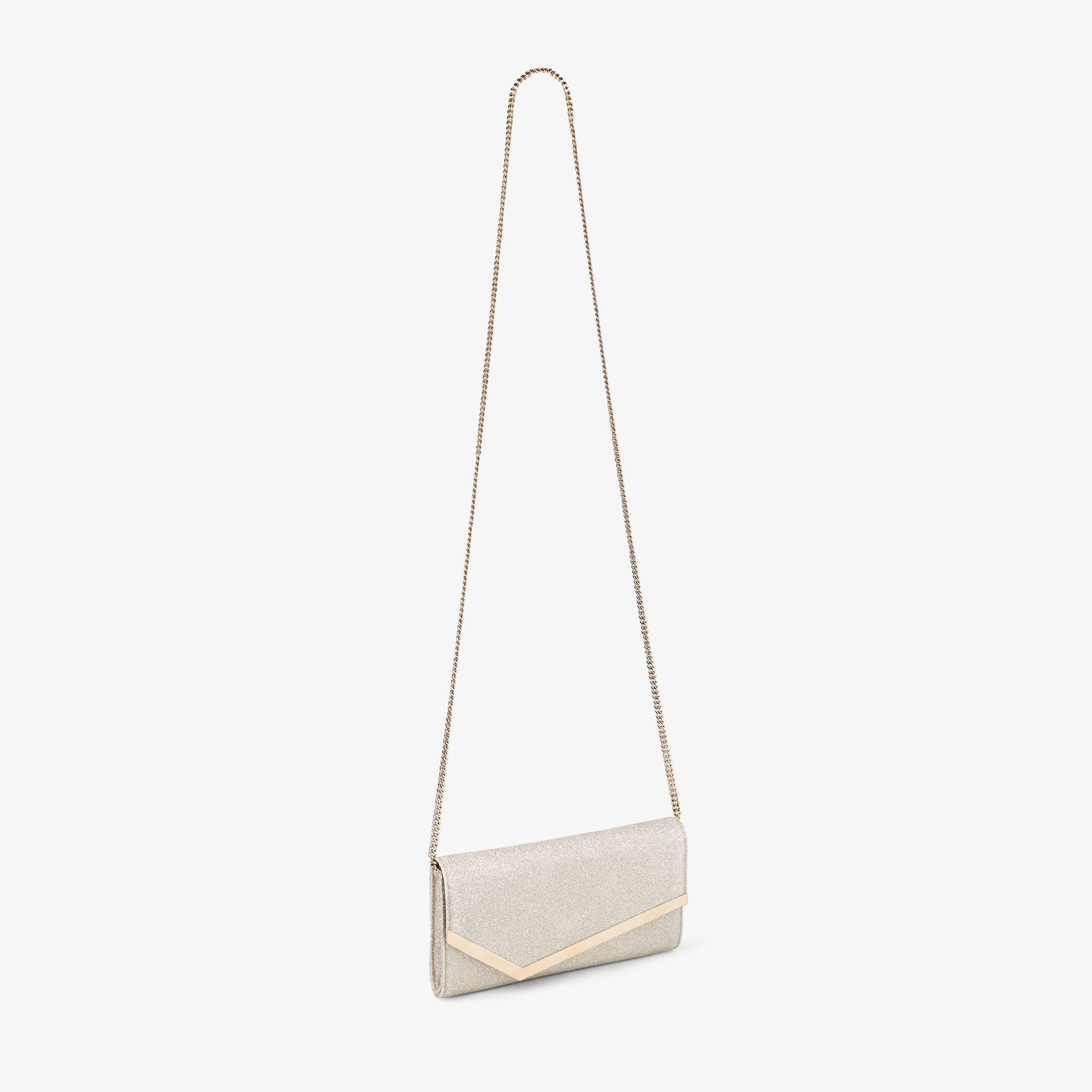 Emmie
Platinum Ice Dusty Glitter Clutch Bag - 5