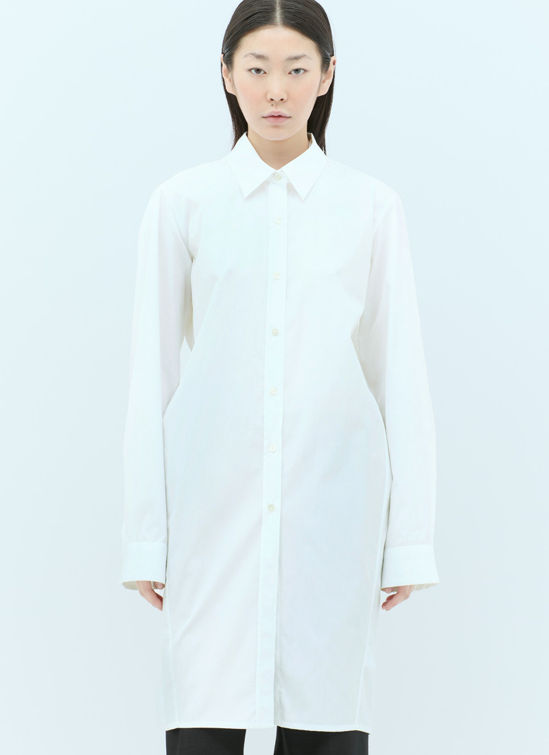 Open-Rear Poplin Shirt - 1
