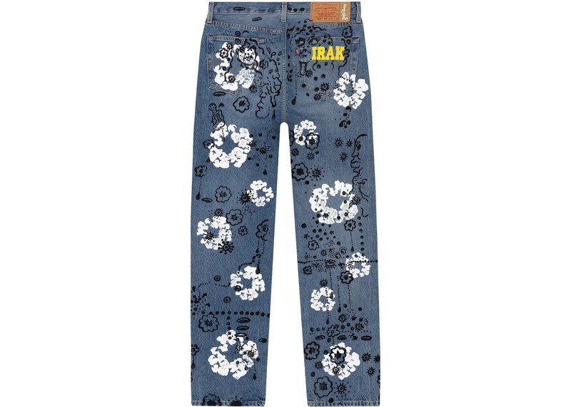 DENIM TEARS Denim Tears Irak Tears 501 Jean Vintage Blue Light Wash outlook