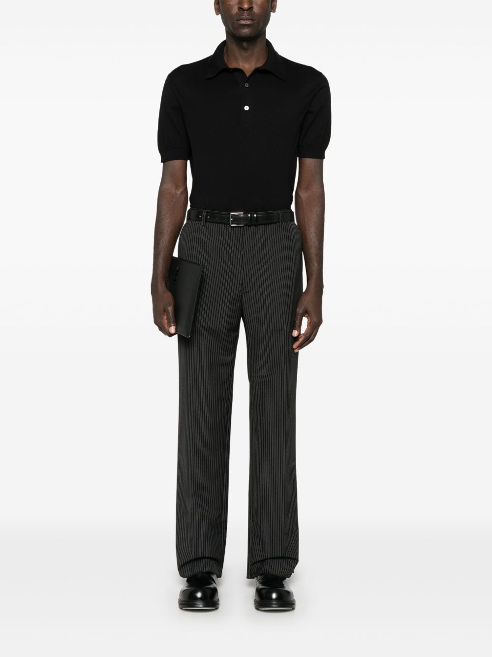 knitted polo shirt - 2