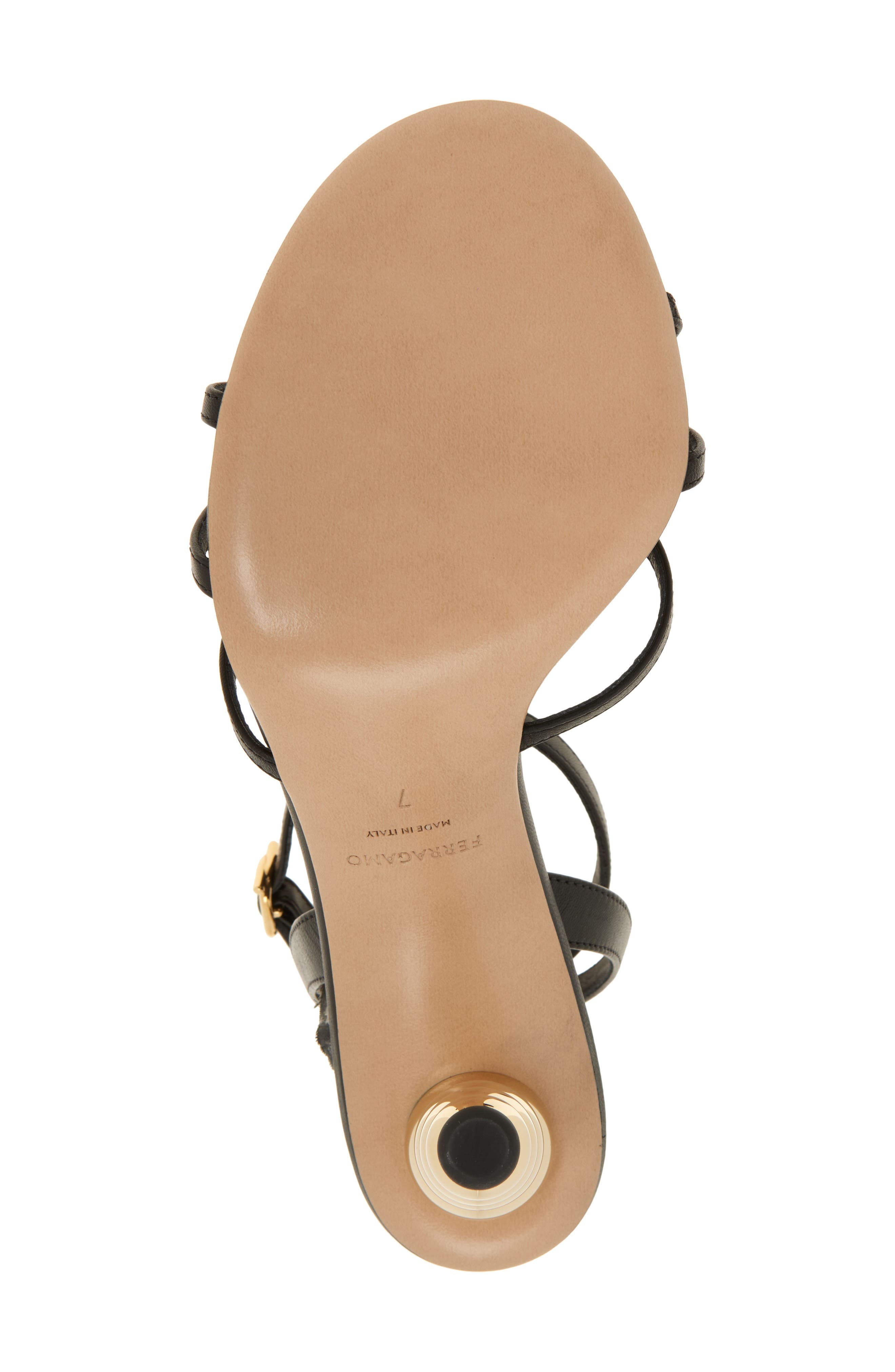FERRAGAMO Karina Sphere Sandal in Nero at Nordstrom - 6