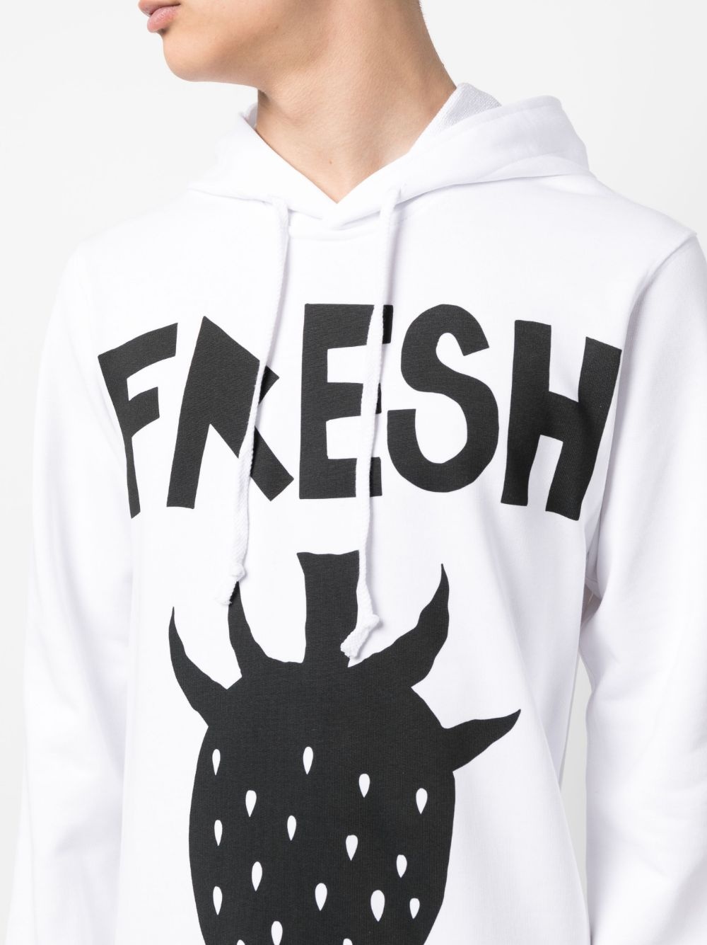 graphic-print drawstring hoodie - 5
