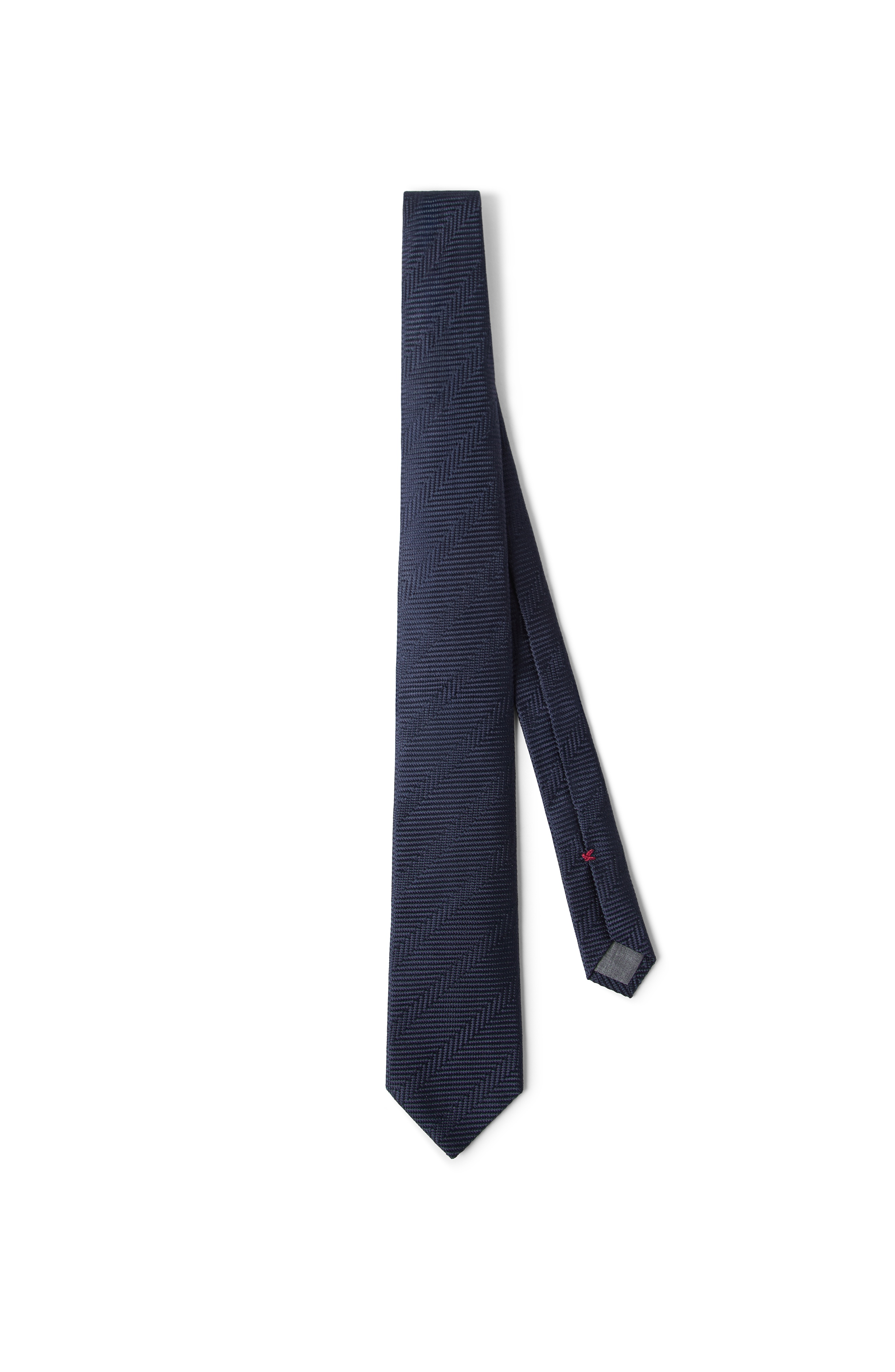Brunello Cucinelli Herringbone necktie in Navy Blue at Nordstrom - 1