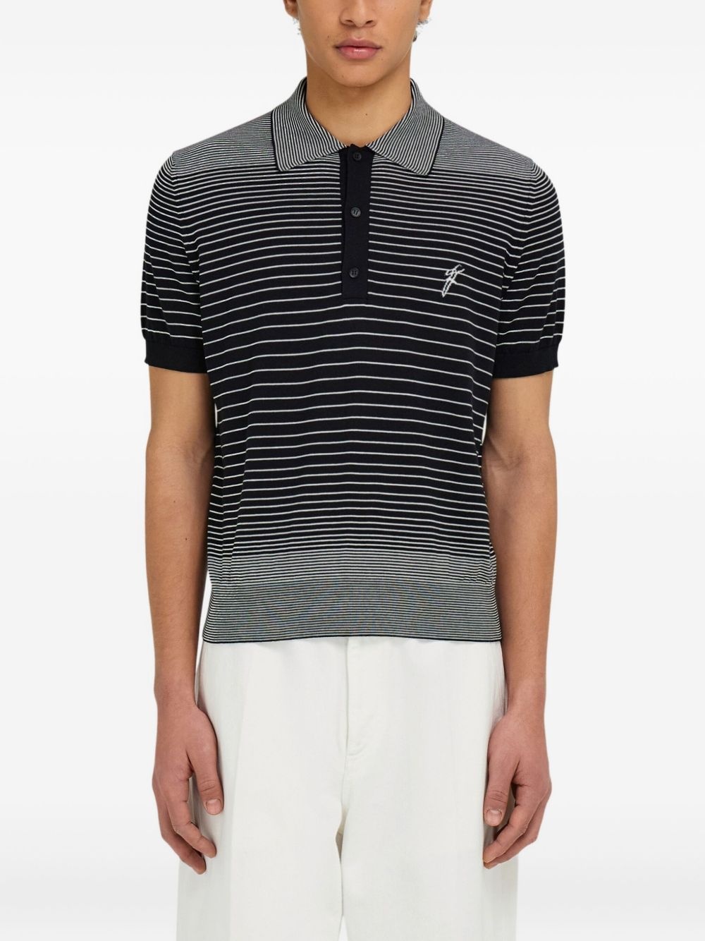 striped polo shirt - 4
