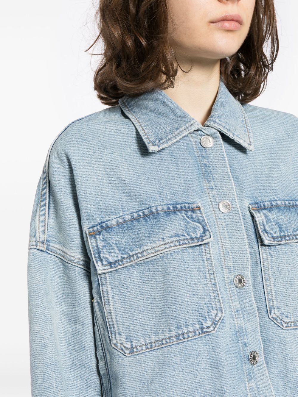 regenerative cotton denim jacket - 5