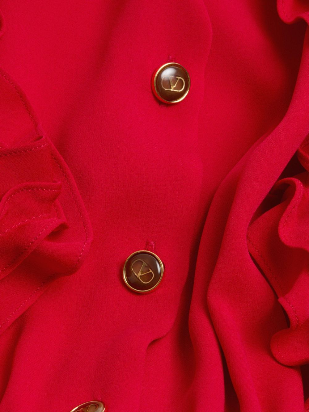 logo-engraved buttoned maxi dress - 2