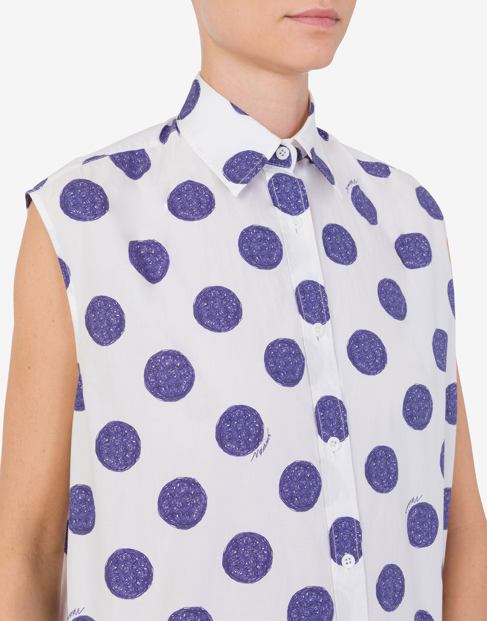 BIRO POLKA DOTS POPLIN TOP - 3