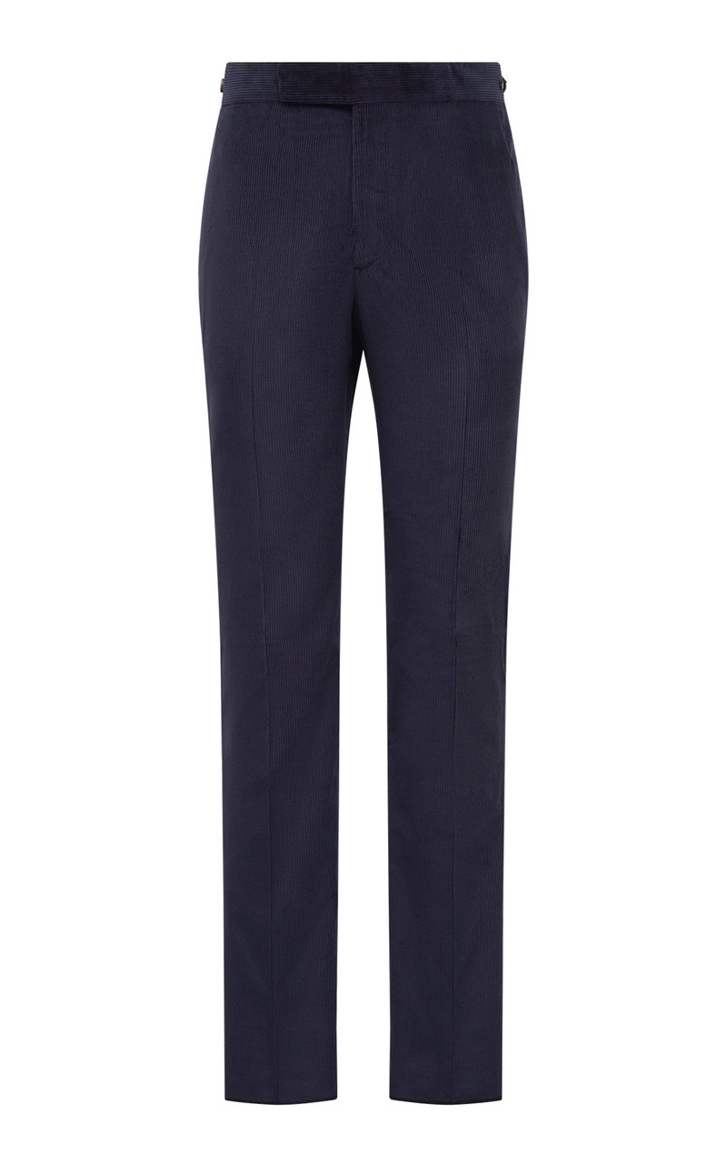 Sebastian Pant in Dark Navy Sea Island Cotton Corduroy 1