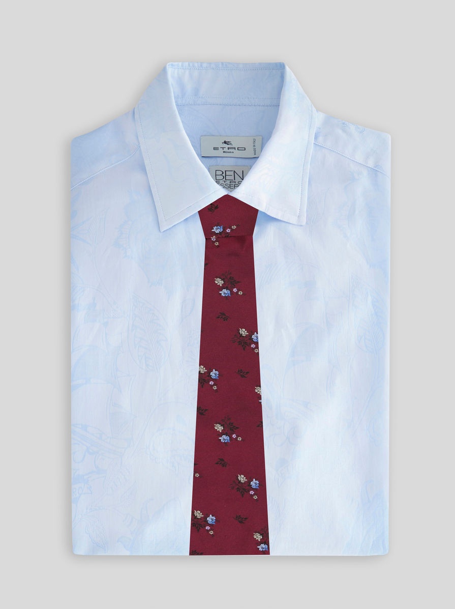 FLORAL SILK JACQUARD TIE - 2