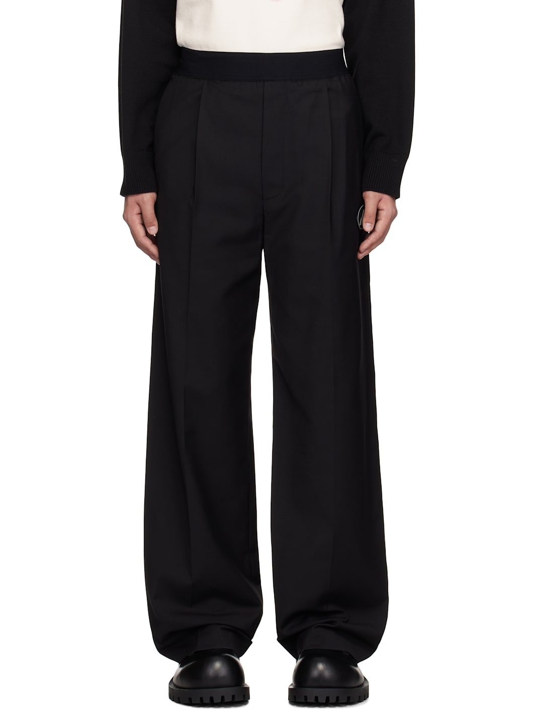 Black Logo Trousers - 1