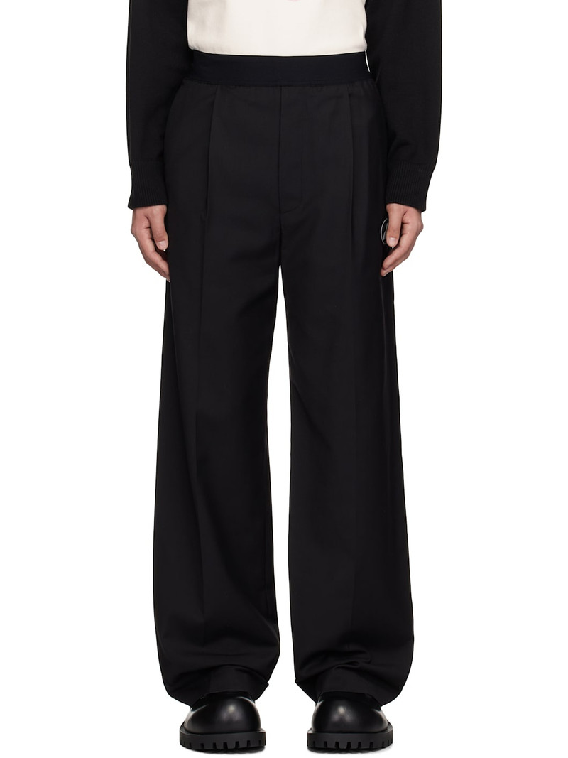 Black Logo Trousers 1