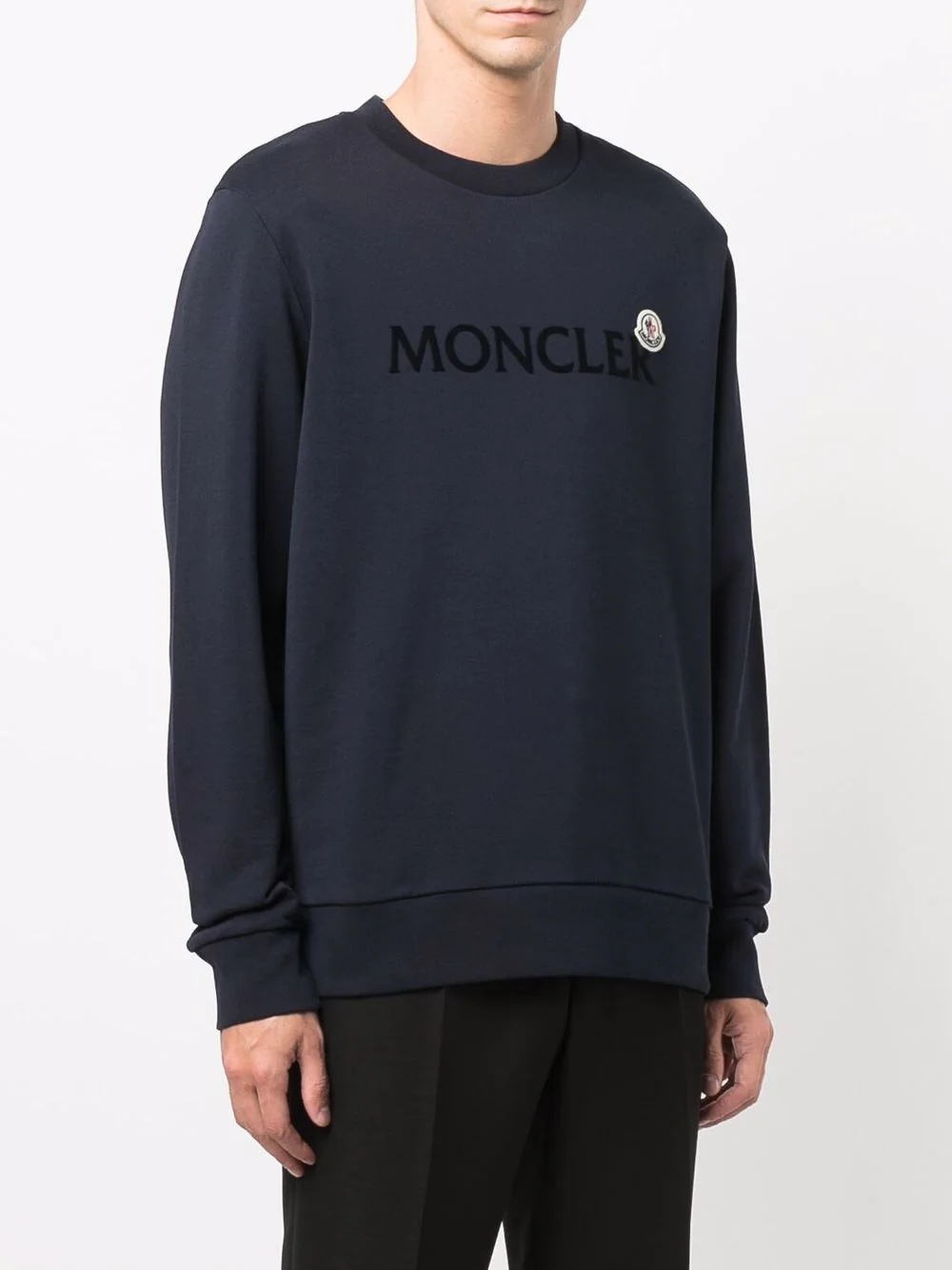 logo-patch long-sleeve sweatshirt - 3