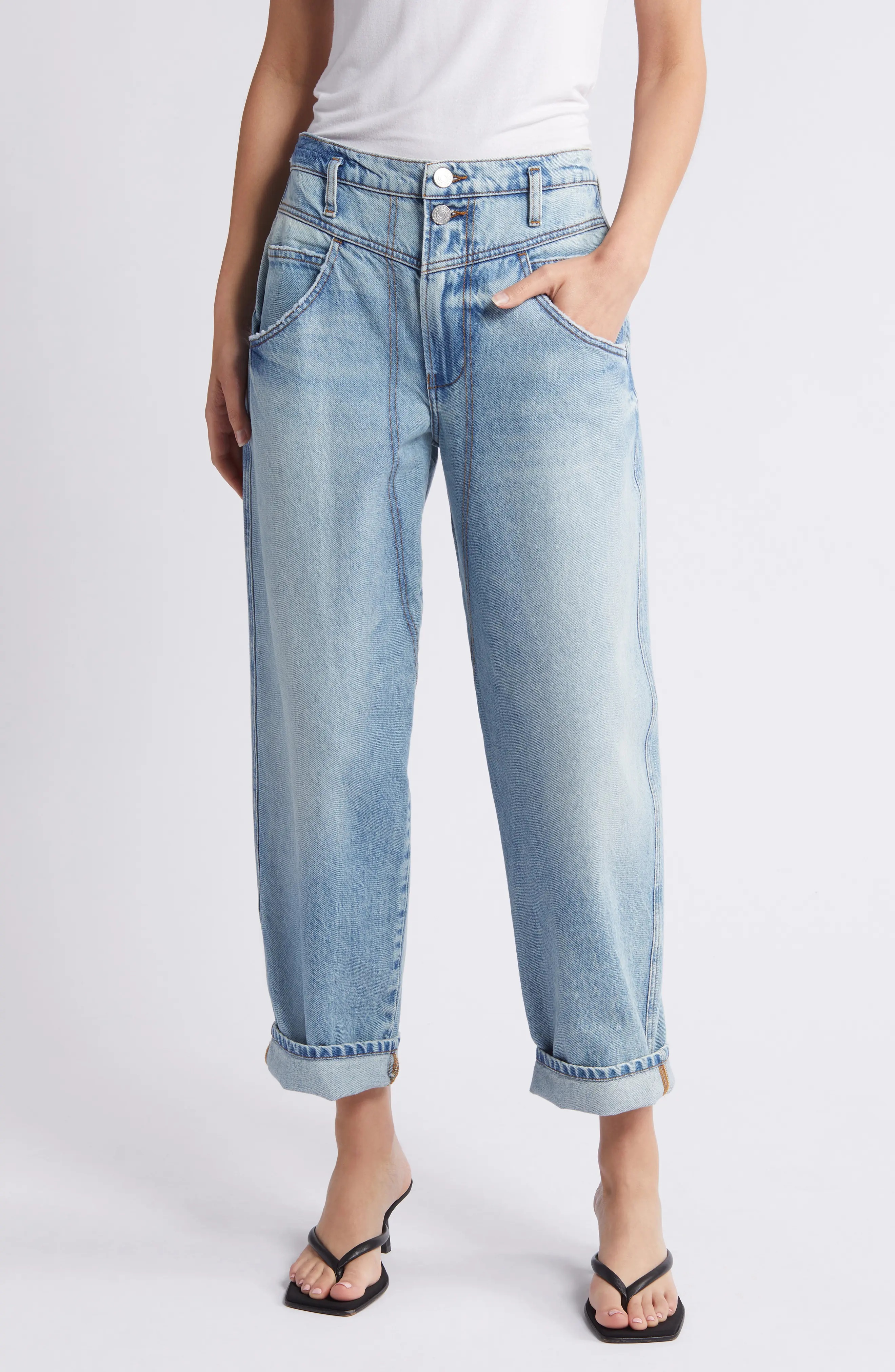 '90s Utility Loose Straight Leg Jeans - 1