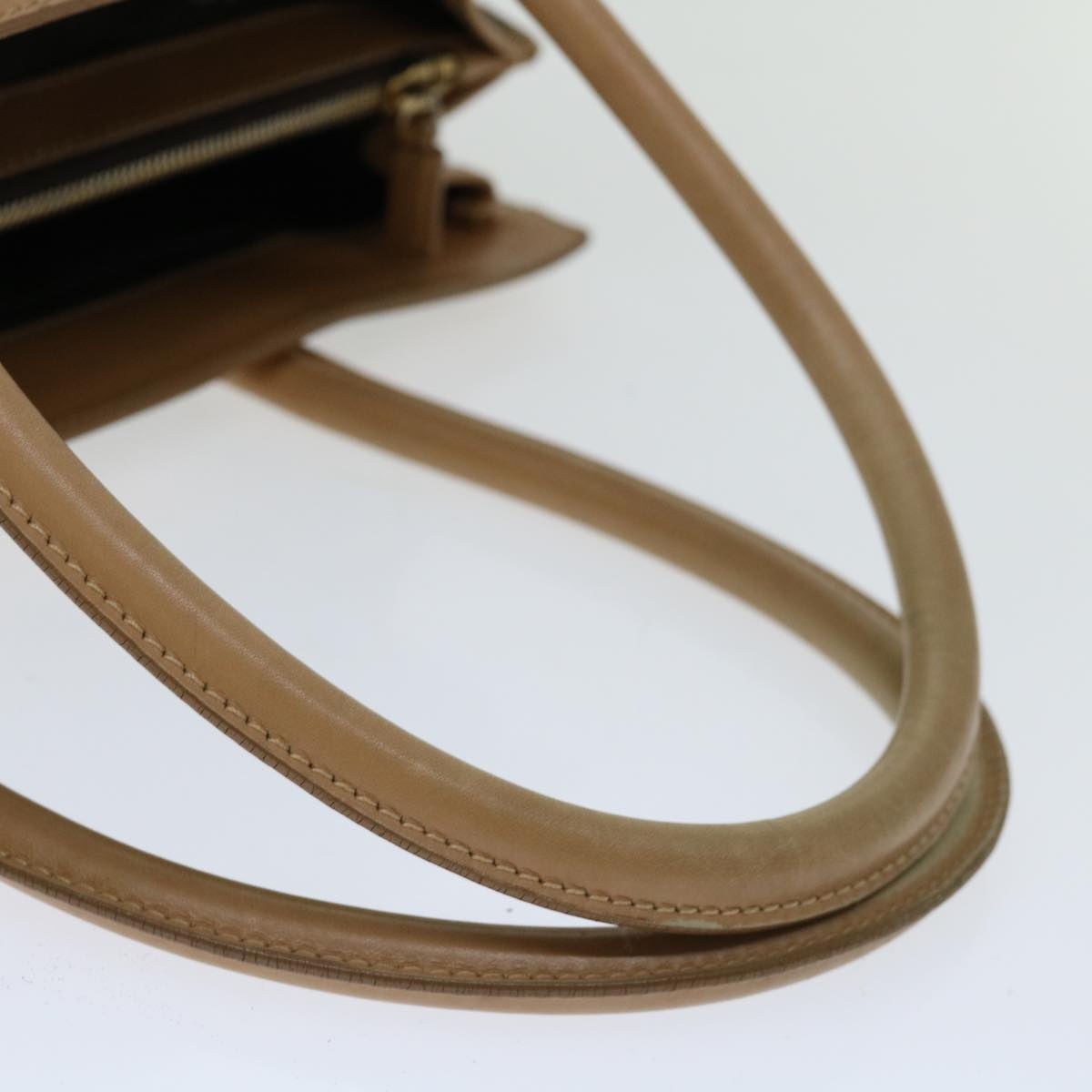 DIOR Trotter Canvas Hand Bag Beige - 7