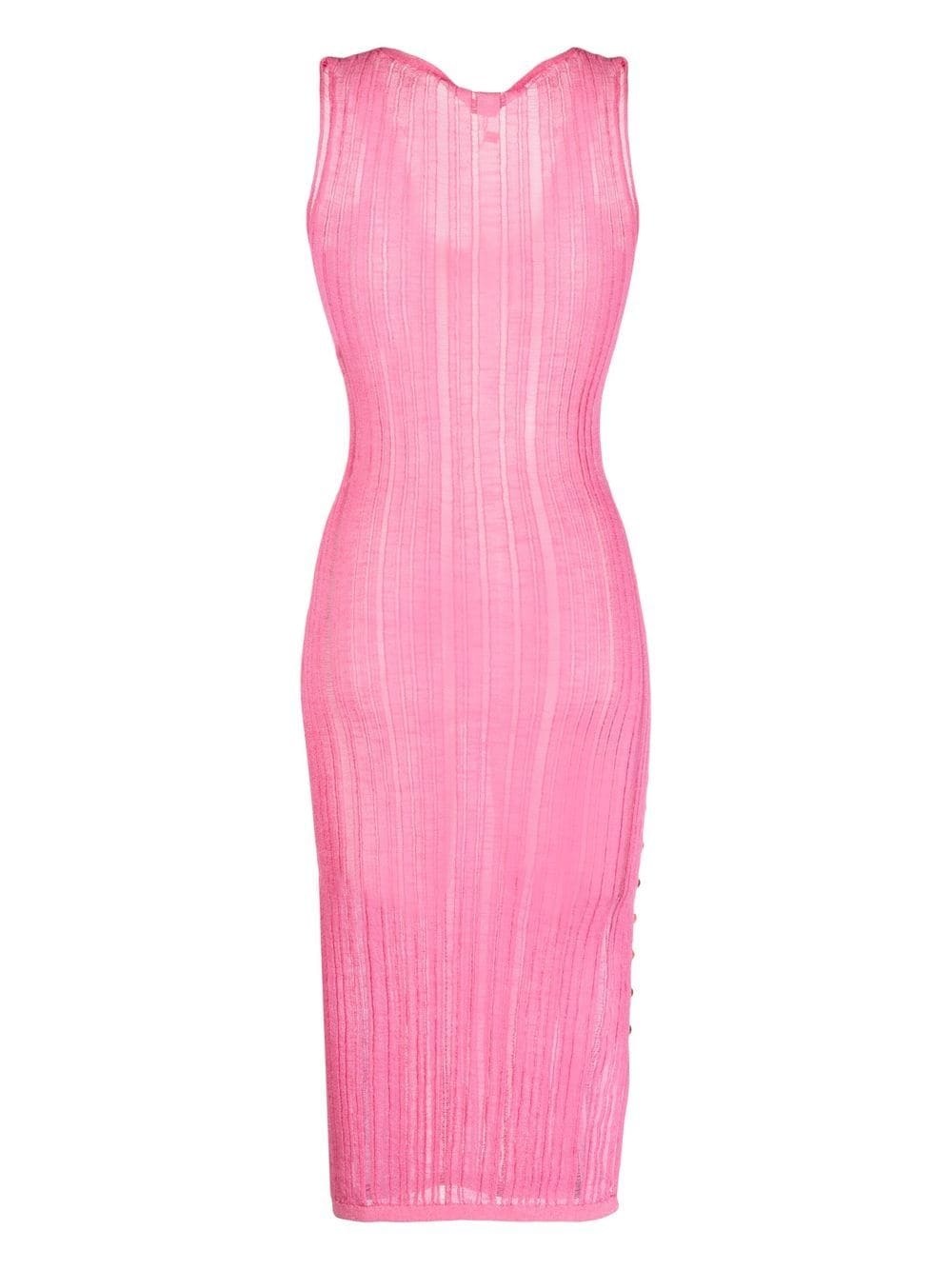 sleeveless knit dress - 2