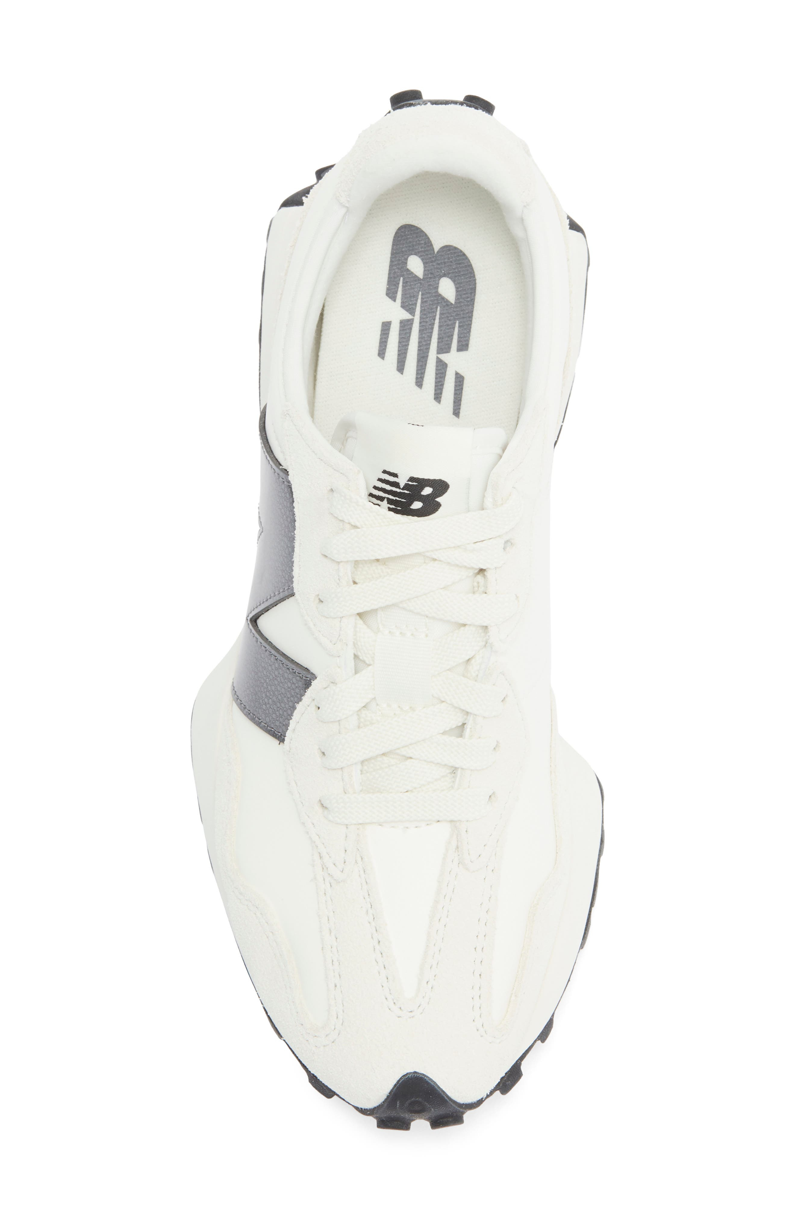 New Balance 327 Patent Sneaker in Sea Salt/Castlerock at Nordstrom - 5