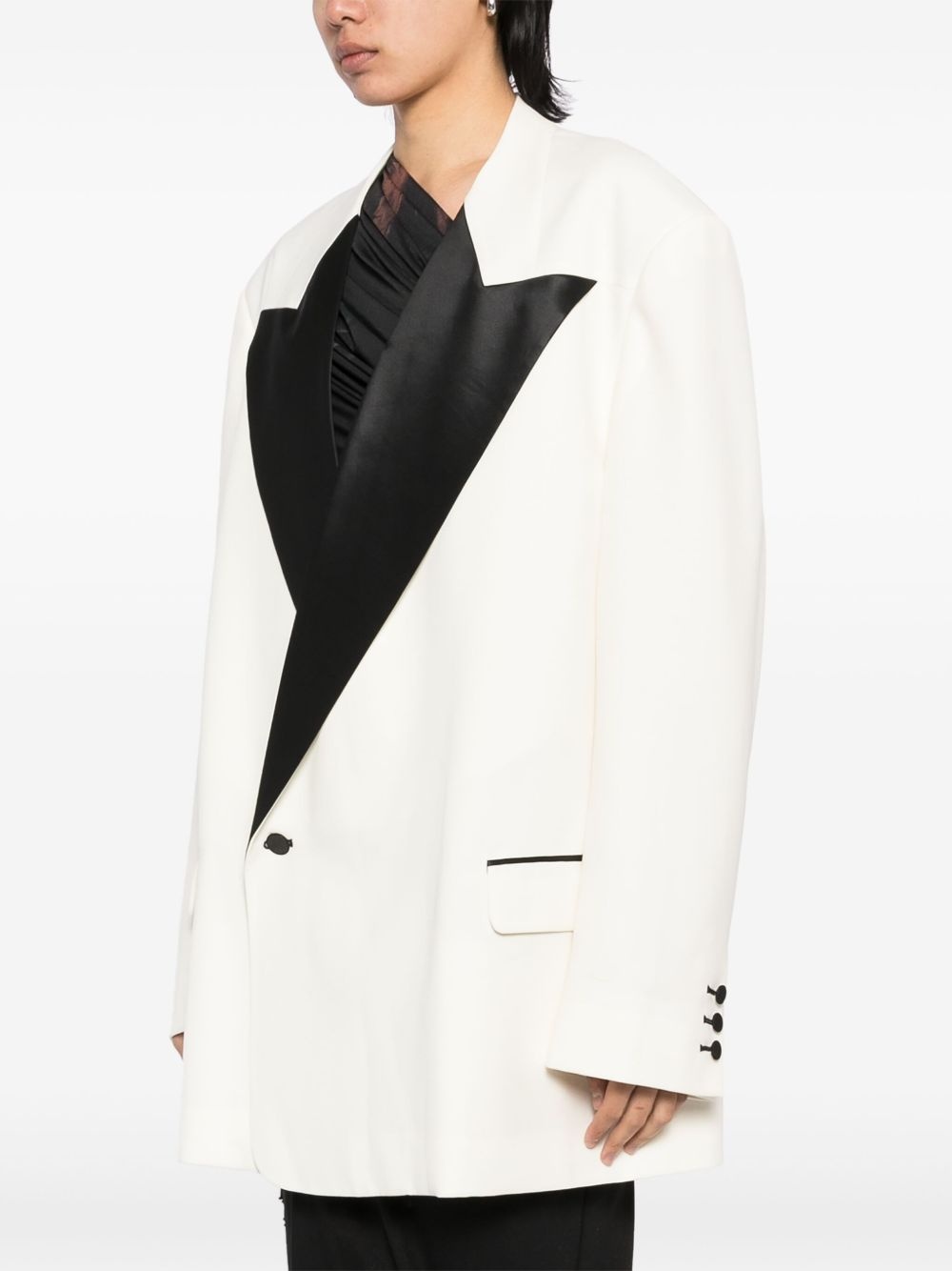 wool blazer - 3